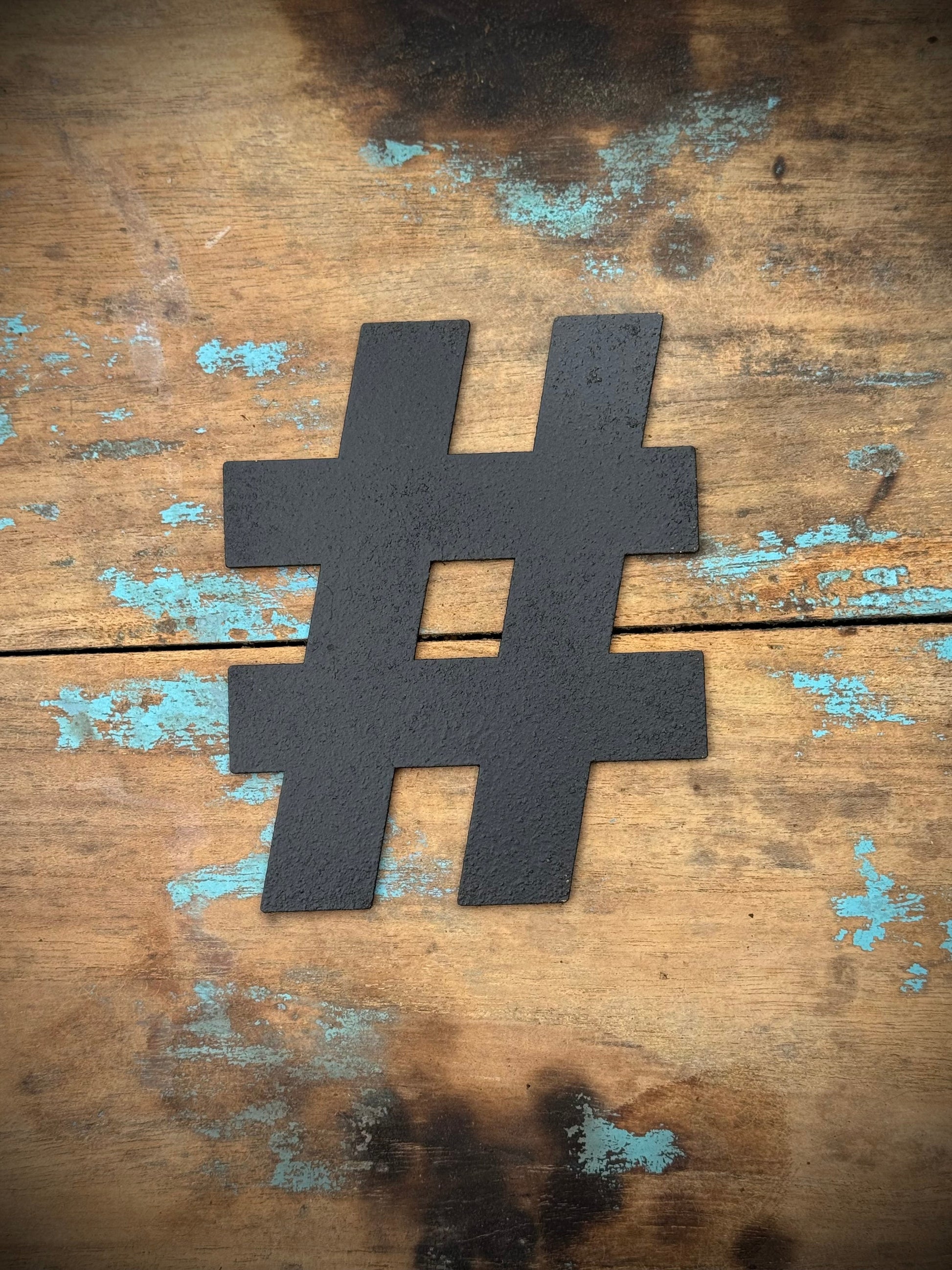 Black Metal Letters 12 inch and 5 inch Rustic Industrial Wall Decor