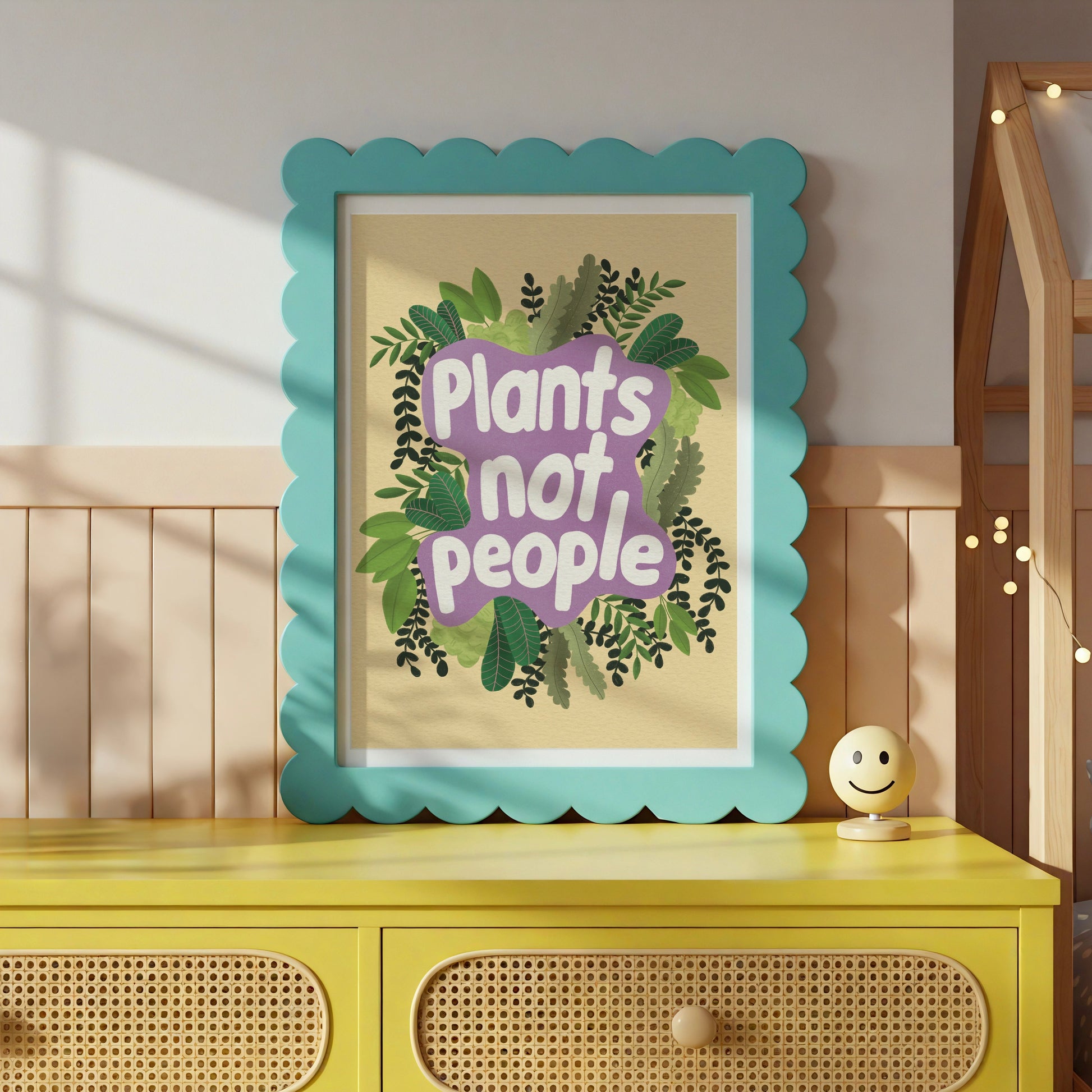 Plants Not People Wall Art Print
