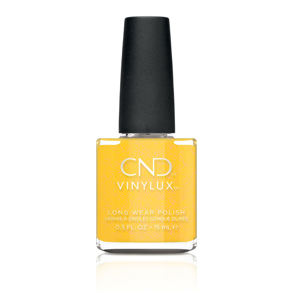 Catching Light Nail Polish in Warm Yellow