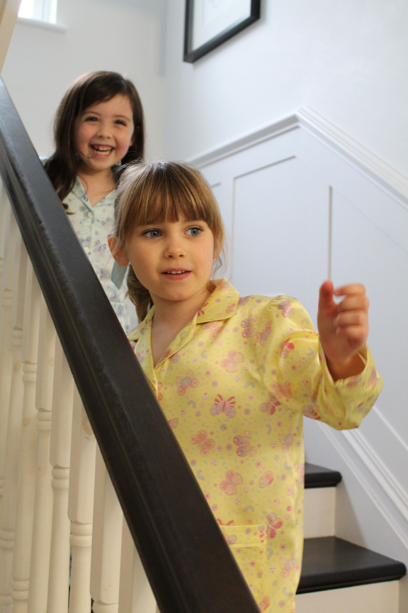 Lemonade Butterfly Silk Pyjama Set for Girls