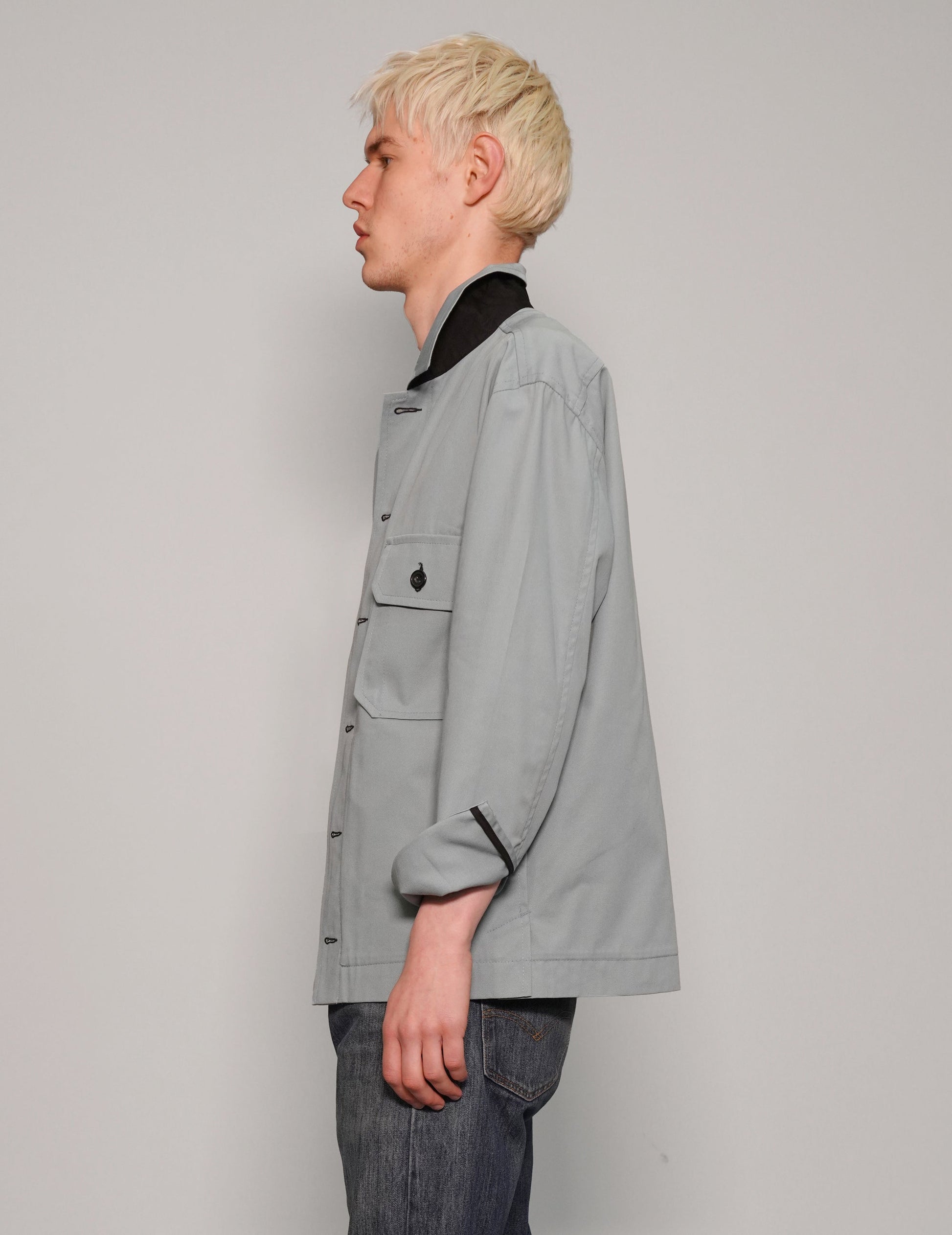 Charcoal Grey Cotton Workshirt