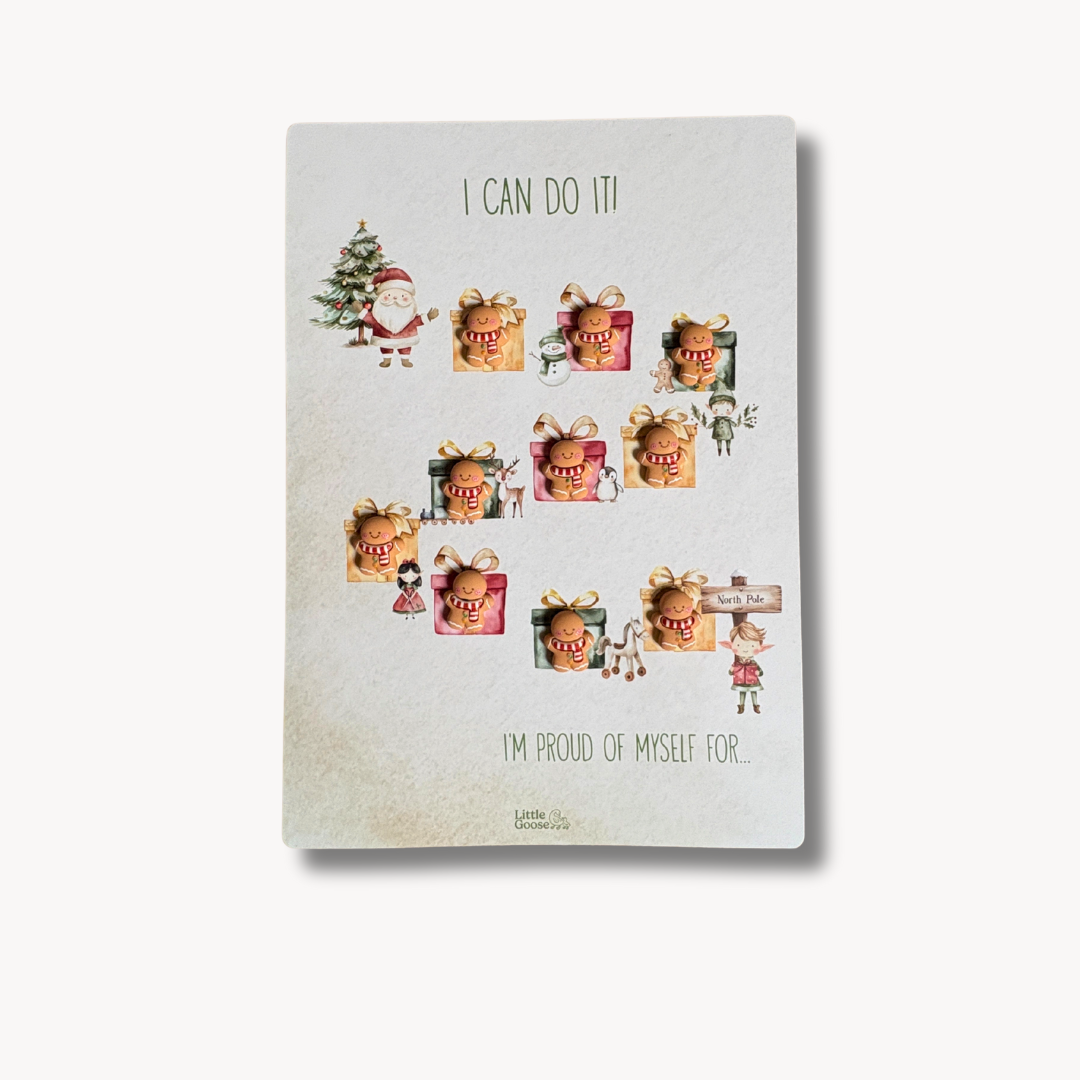 Kids Reward Chart with Glitter Stars