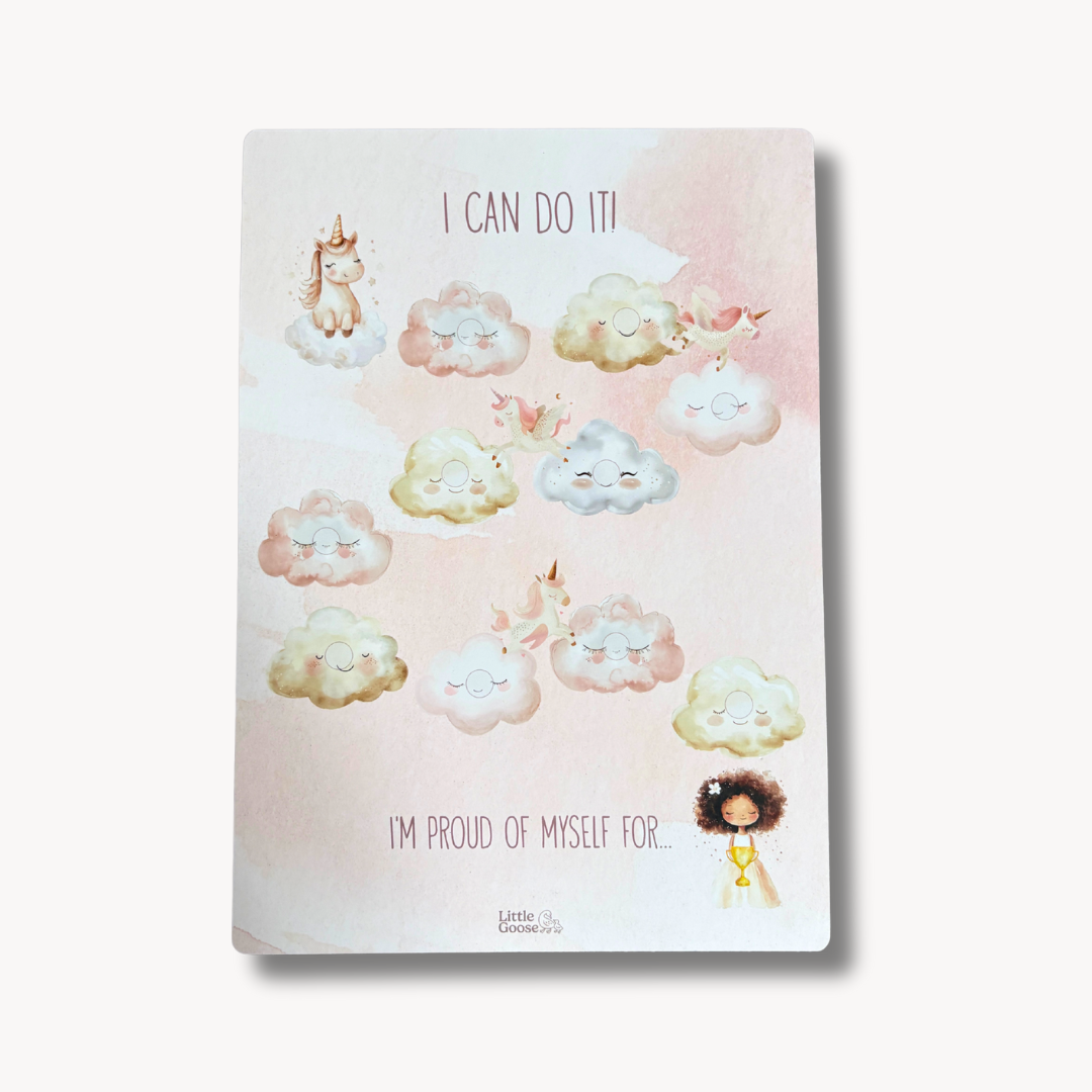 Kids Reward Chart with Glitter Stars