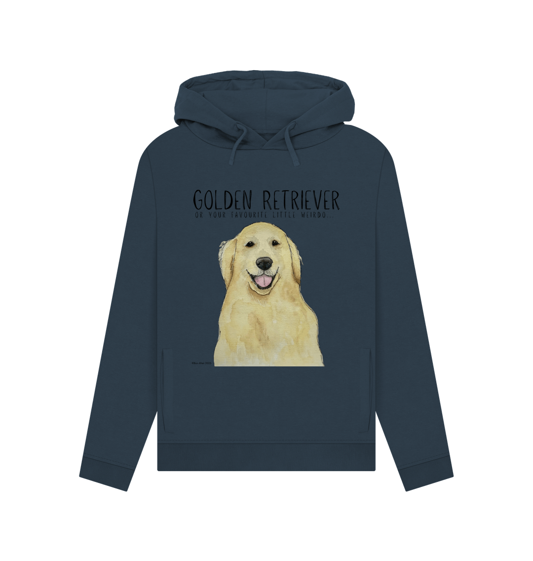 Golden Retriever Energy Sustainable Womens Hoodie