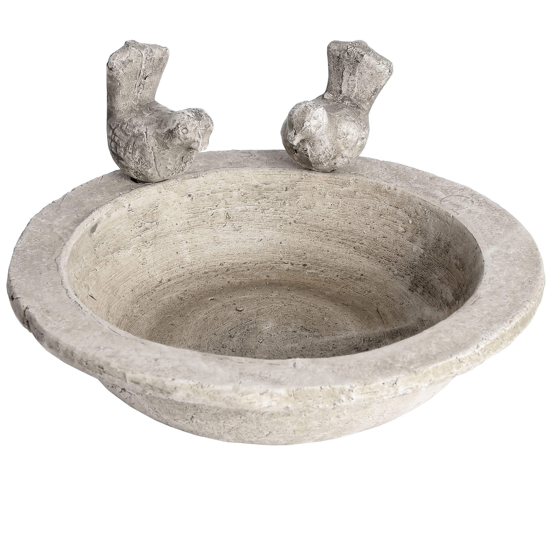 Weathered cream stone-effect bird bath with natural texture, 24cm wide, for garden wildlife and rustic decor  

**  
- **Keywords included:** stone-effect bird bath, weathered, cream, natural texture, garden wildlife, rustic decor  
- **Clear description:** Visually conveys the aged appearance, color, size, and purpose  
- **SEO & accessibility optimized:** Prioritizes key product attributes without redundancy by sostter at brixbailey.com