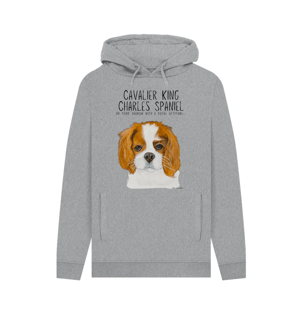 Crowned and Cozy Cavalier King Charles Spaniel Men's Hoodie