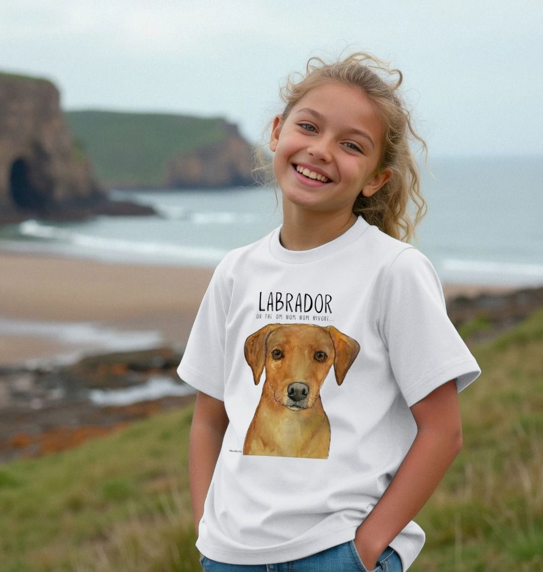 Fox Red Labrador Snack Patrol Kids Tee