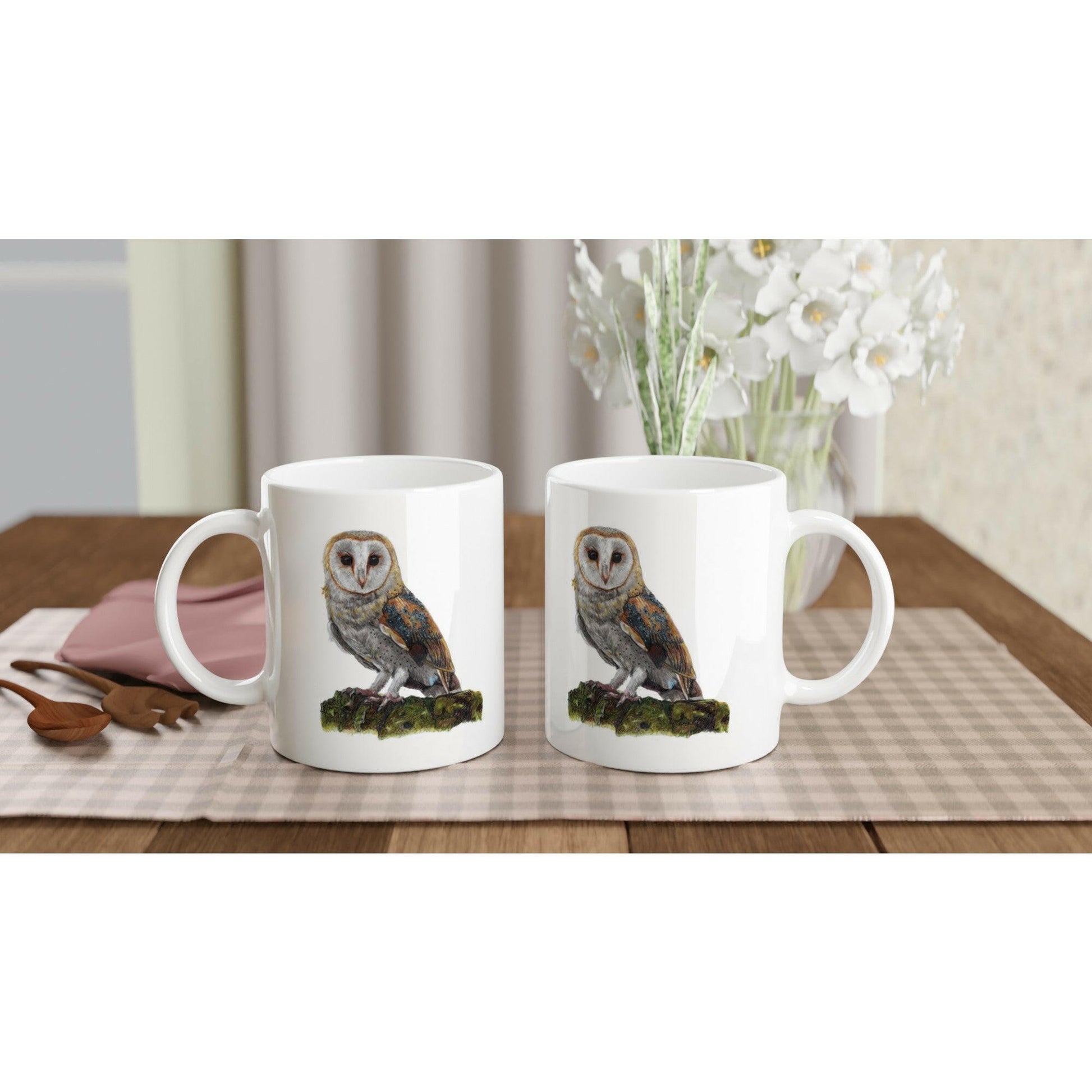 Barn Owl Ceramic Coffee Mug 11oz