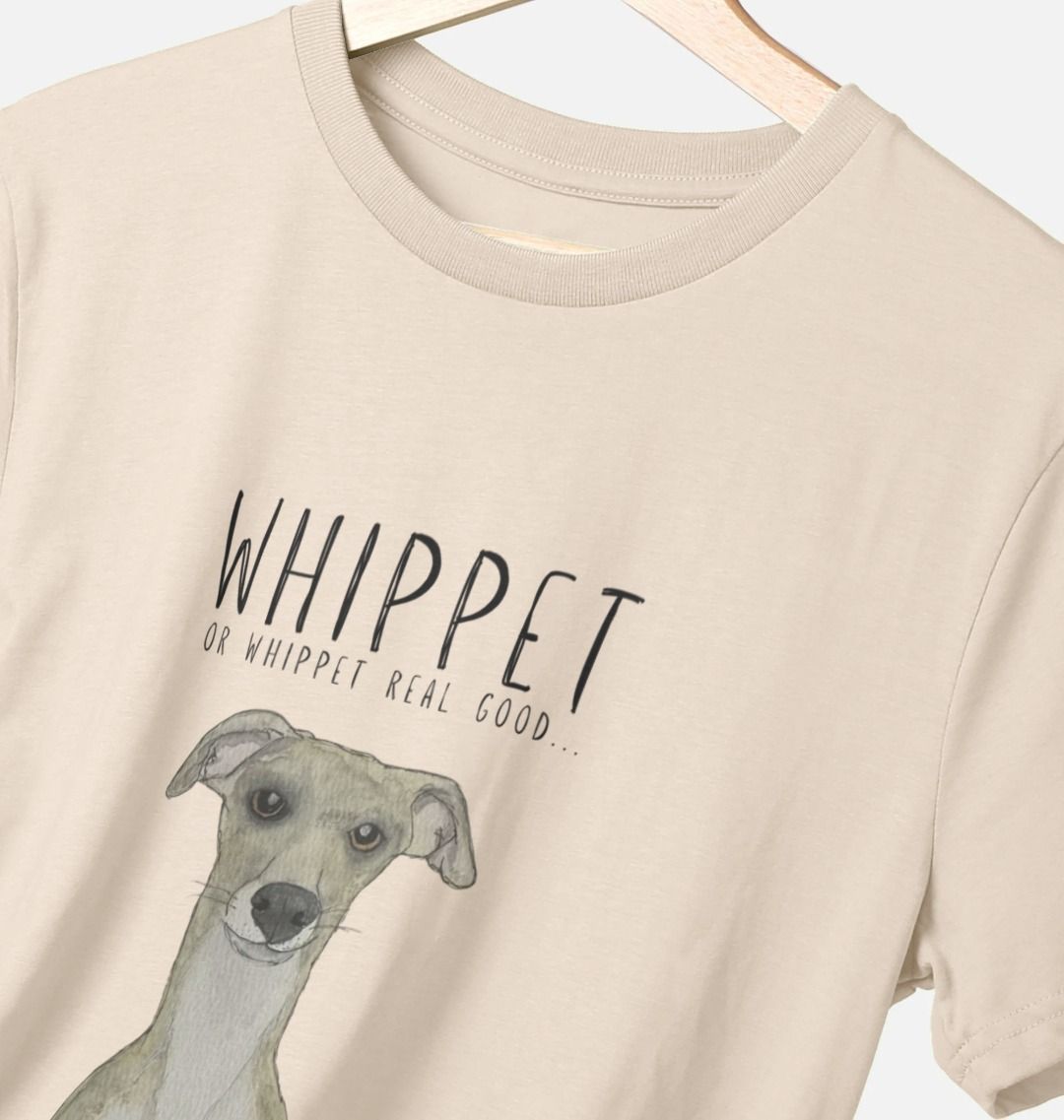 Organic Cotton Whippet Lover Tee Ethical and Soft