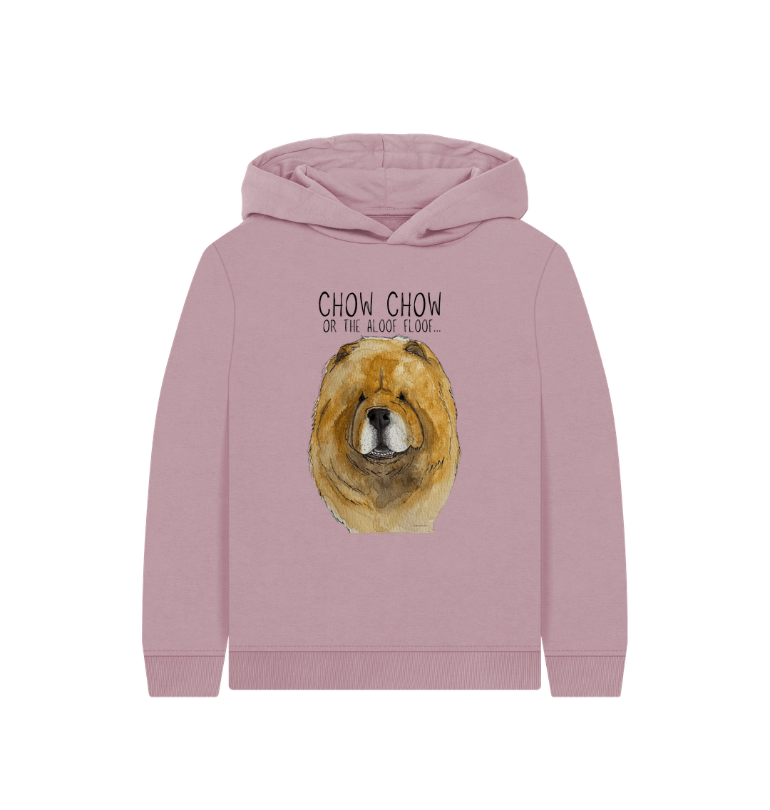 Red Chow Chow Kids Hoodie