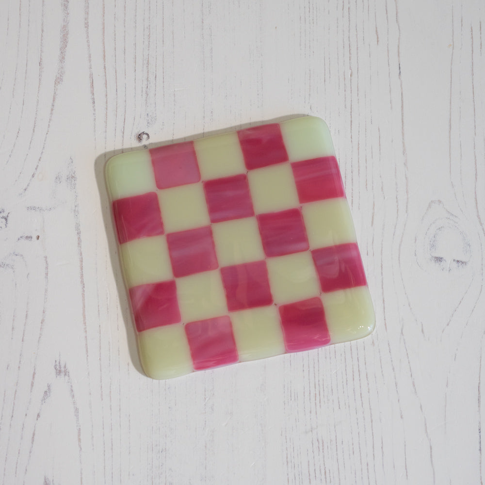 10cm Chequered Dual Coloured Coaster Bullseye Collection