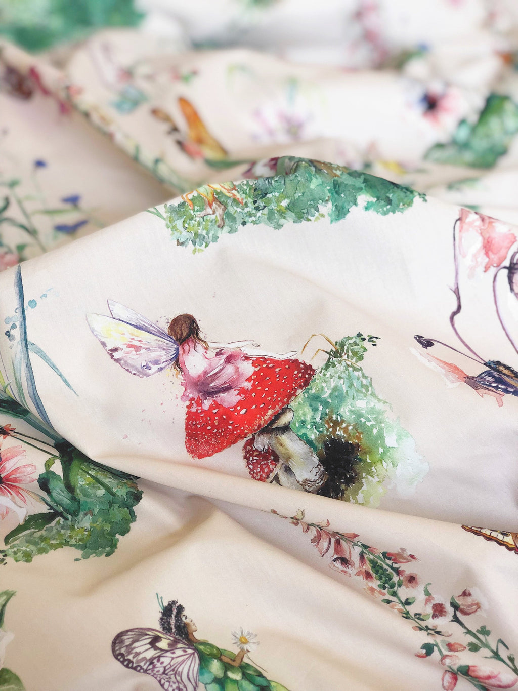 Fairy Garden Children's Bedding Set for Toddler and Single Beds