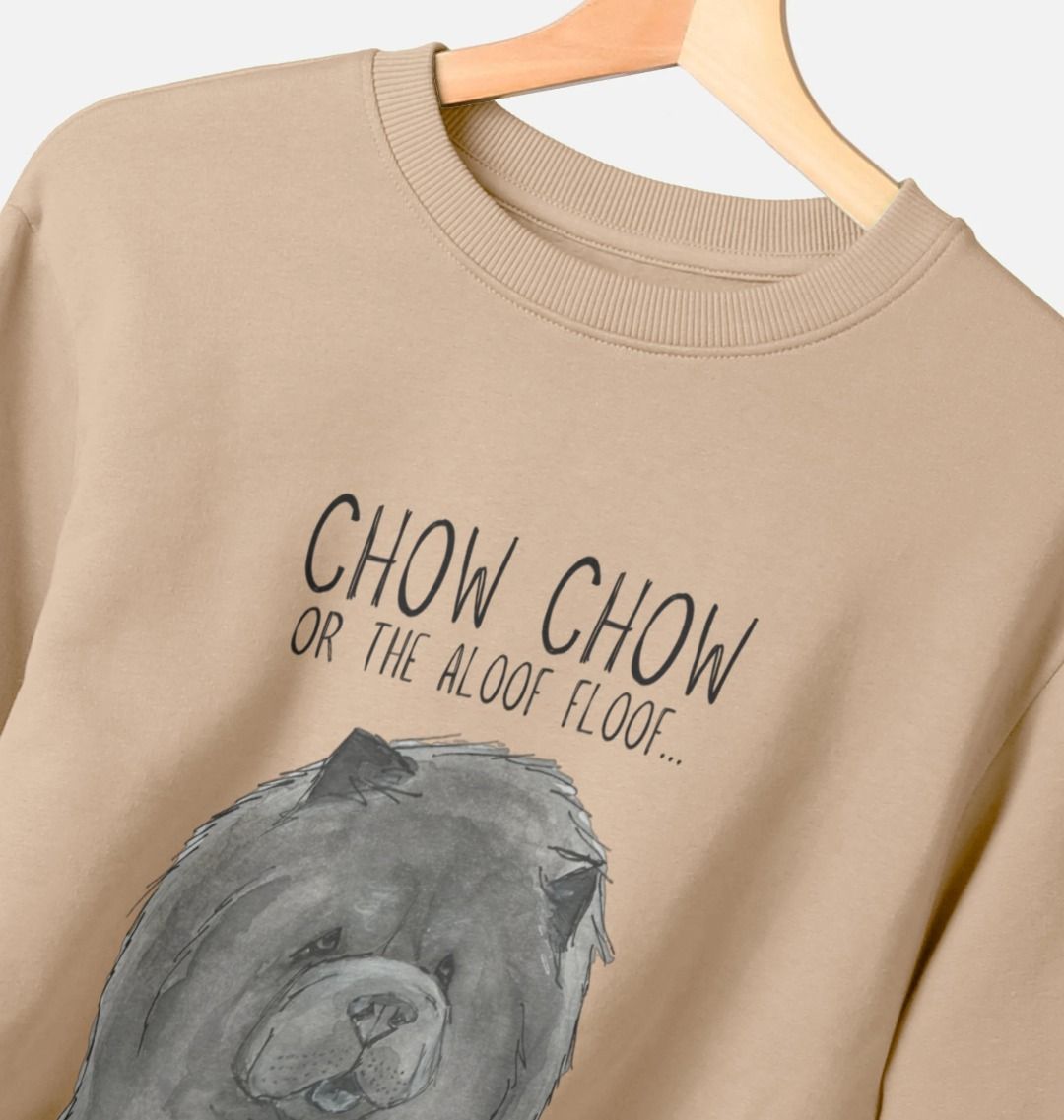 Blue Chow Chow Men's Crewneck Sweatshirt The Aloof Floof