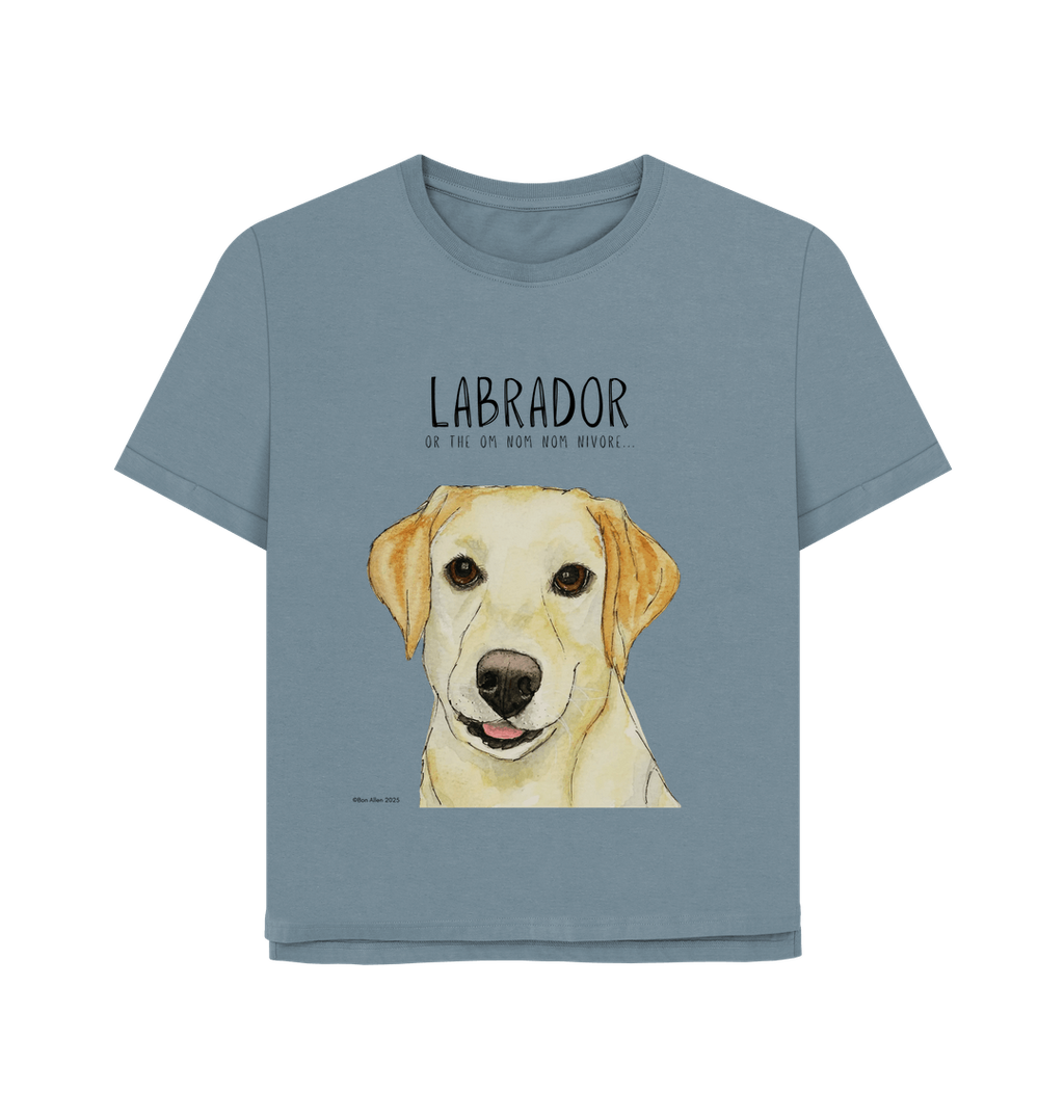 Feed Me Snacks and Compliments Yellow Labrador Relaxed Fit Tee