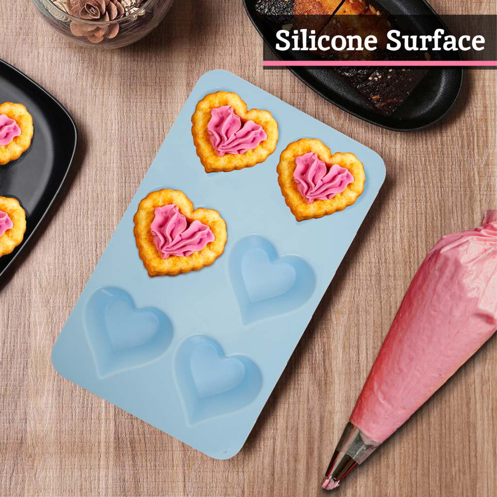 Pastel Blue Heart Shape Cake Mould