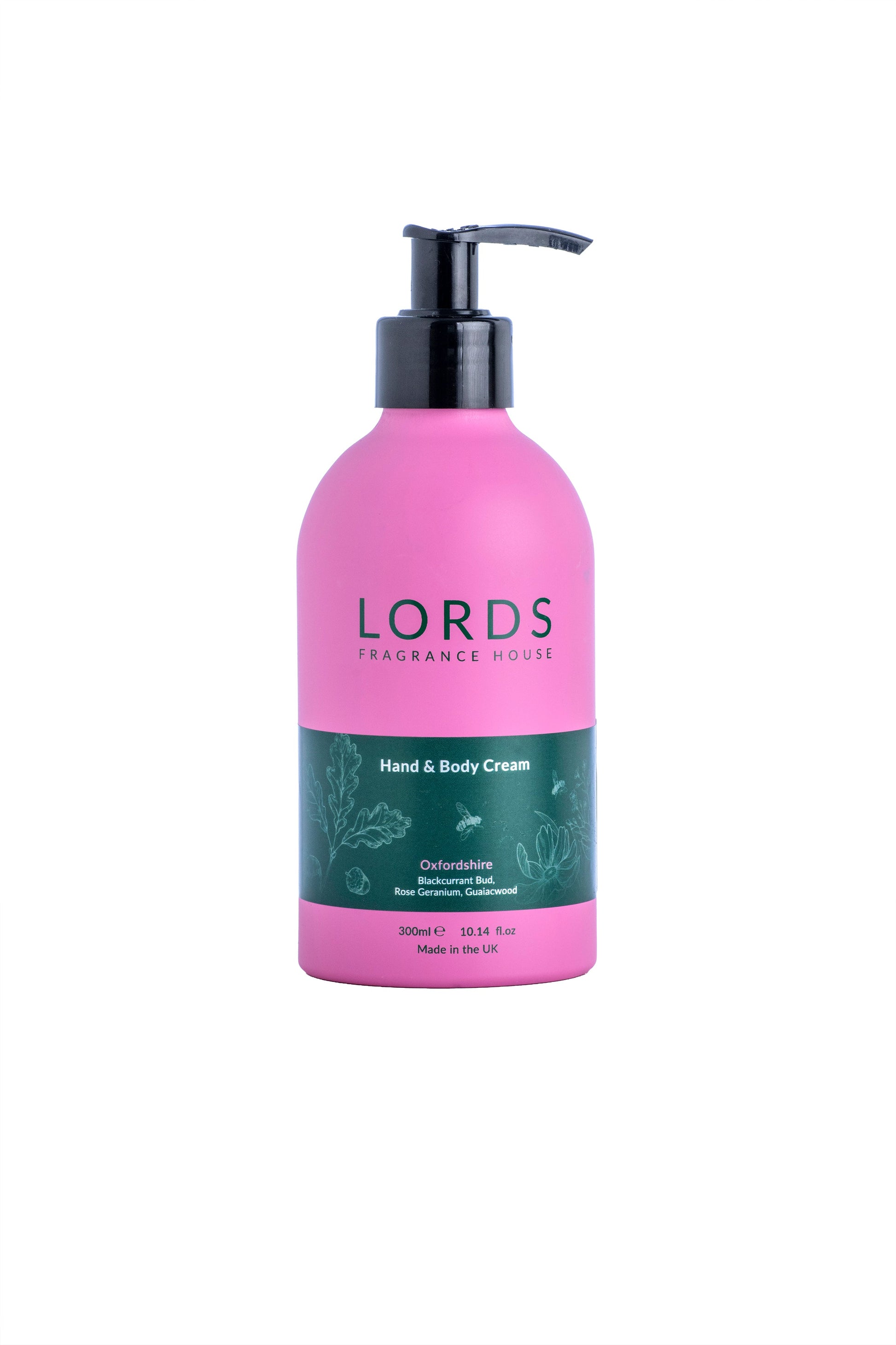 Hand and Body Cream Pink Refillable Aluminium 300ml