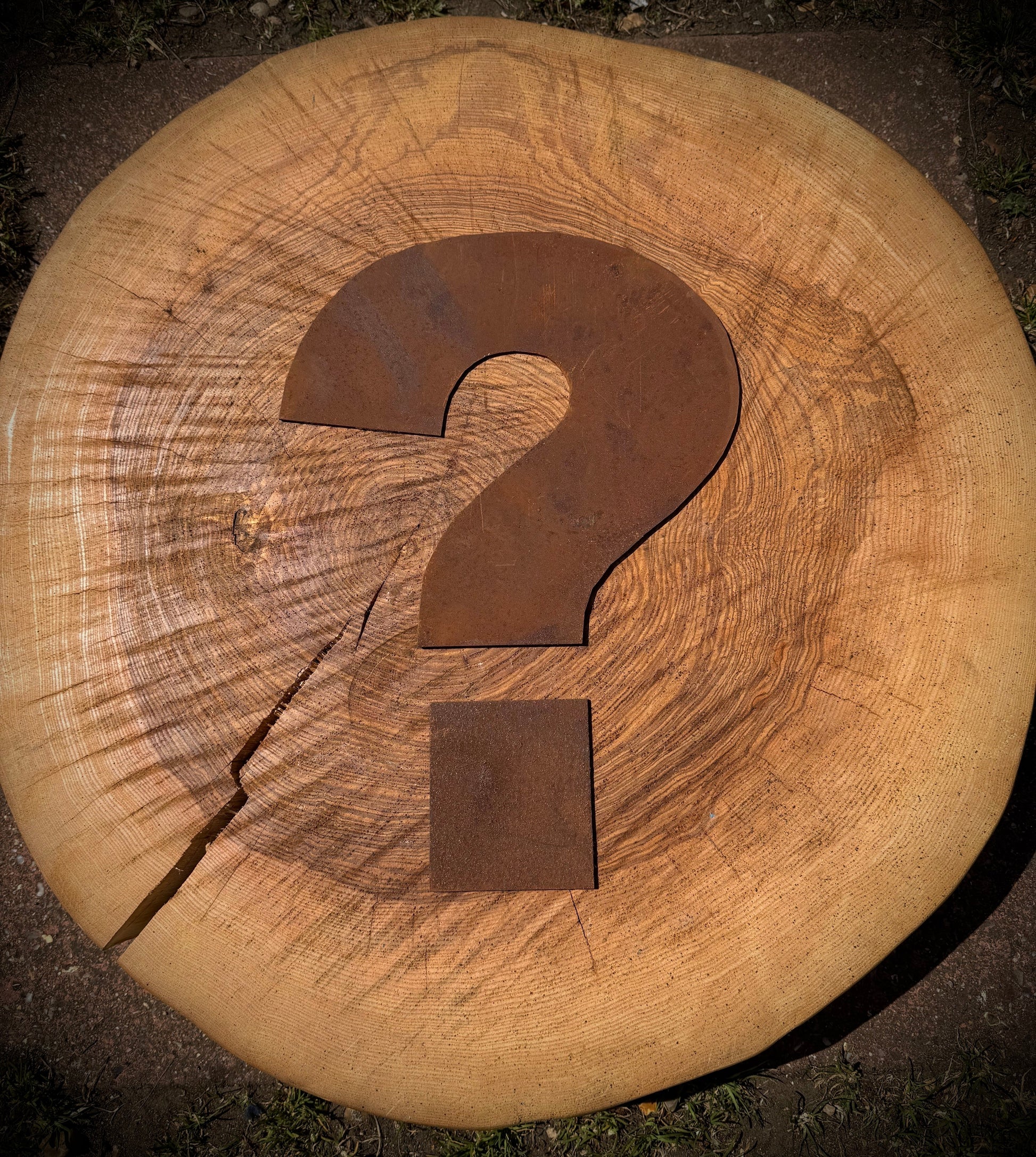 5 inch Fat Font Rusty Metal Letters A-Z 0-9