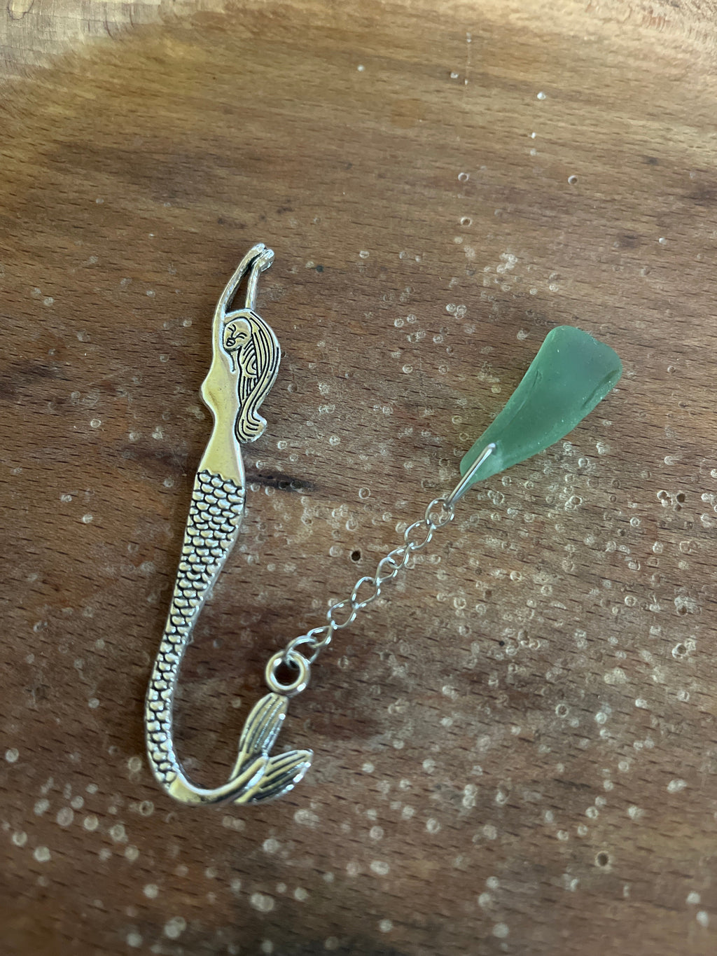 Seaglass Mermaid Tails Bookmark Silver