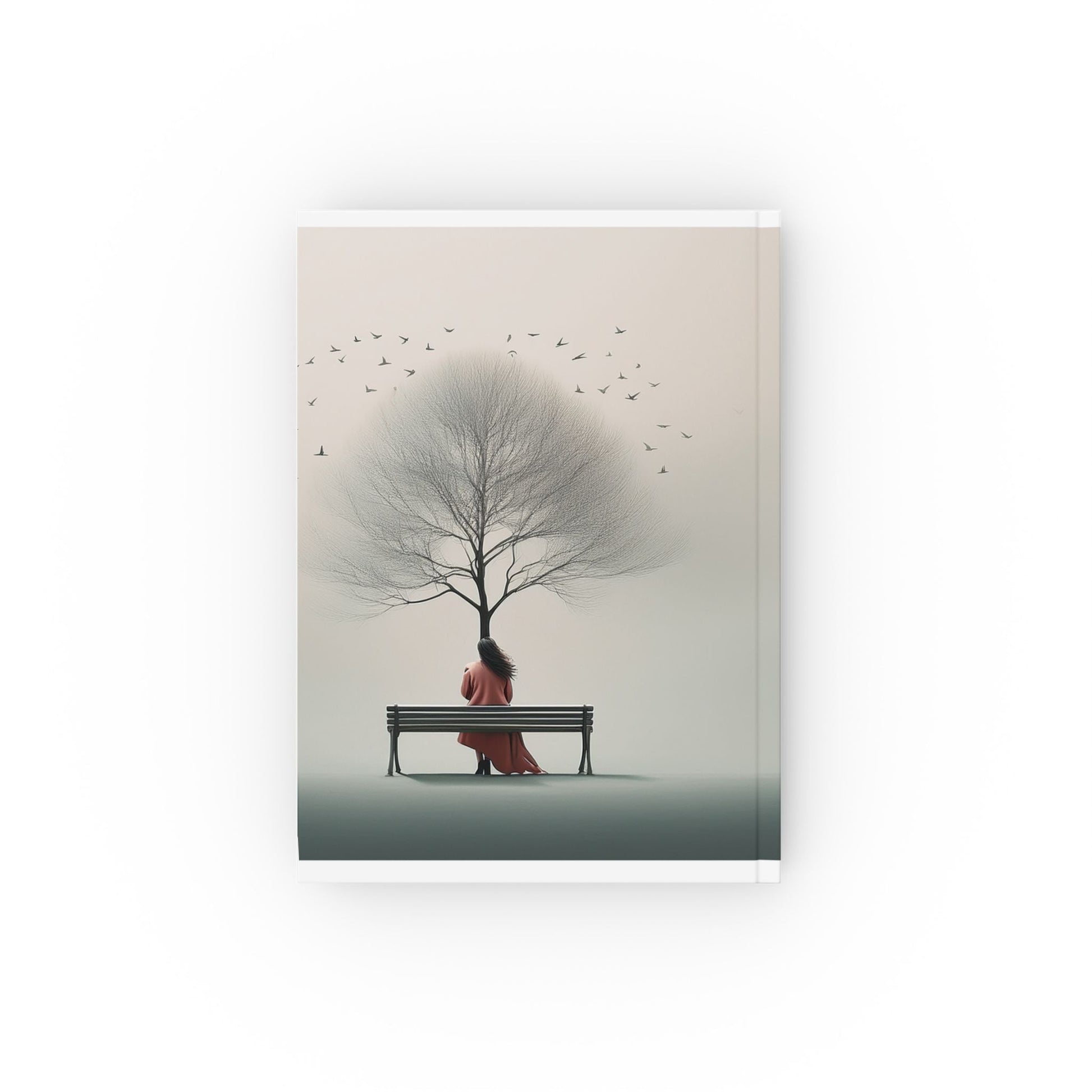 Hardcover Journal with Tree Bench Nature Cover
