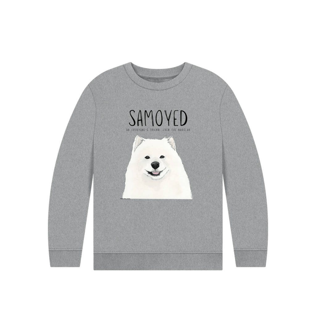 Samoyed Kids Sweatshirt Fluffy Friendly and Ready for Adventure