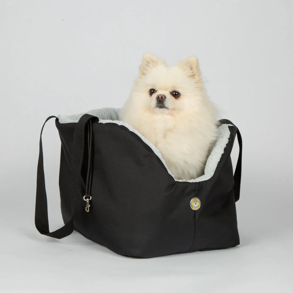 Black and Light Blue Luxury Rainy Bear Dog Carrier