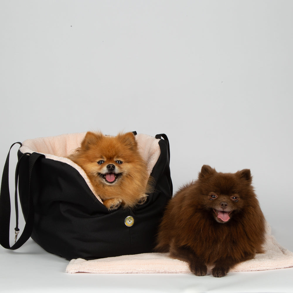 Black and Pink Luxury Rainy Bear Dog Carrier