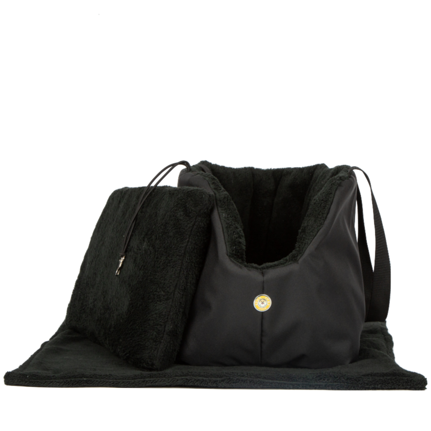 Black Luxury Rainy Bear Dog Carrier