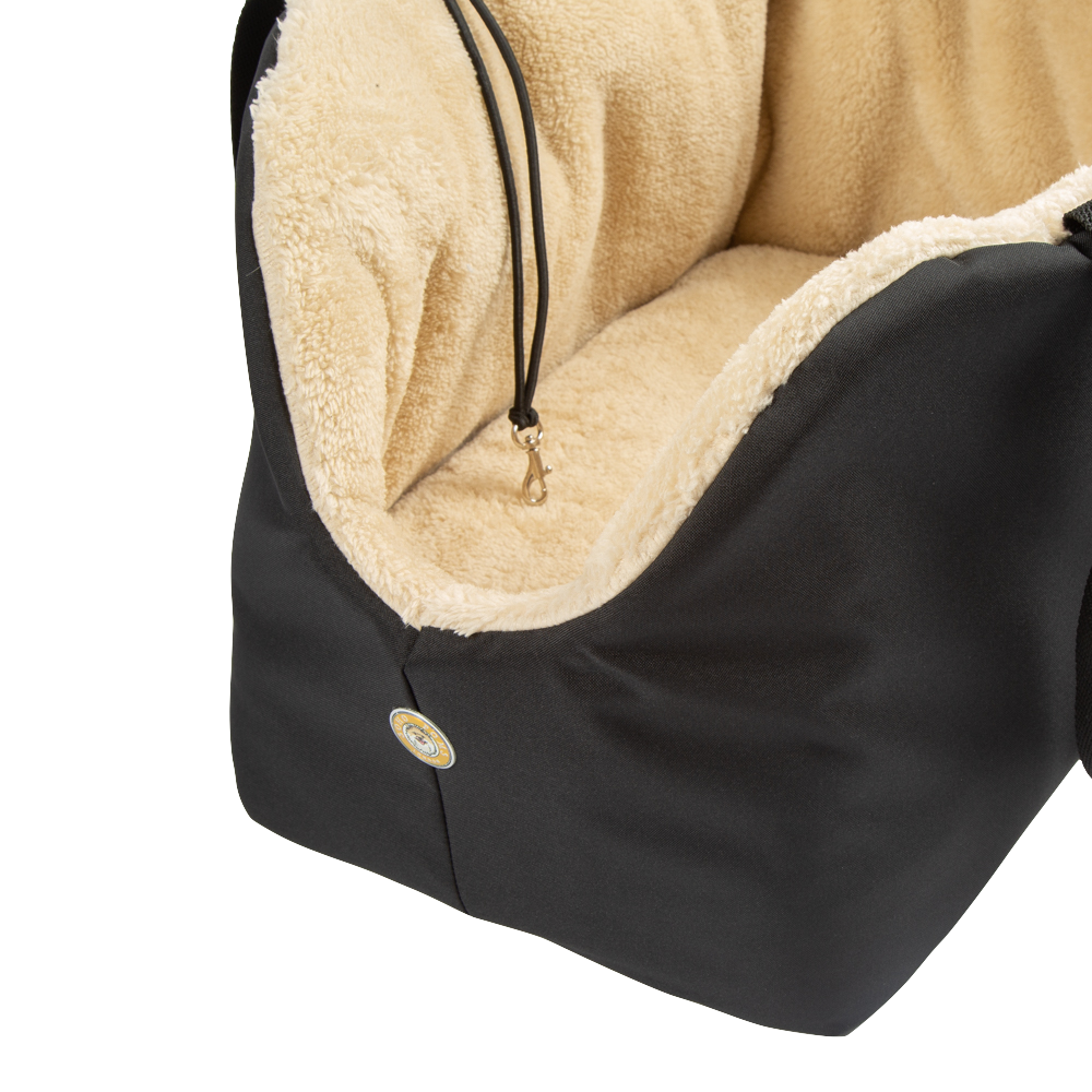 Black and Beige Luxury Rainy Bear Dog Carrier