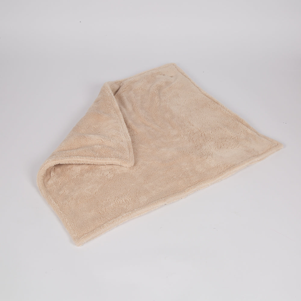 Teddy Bear Beige Dog Blanket
