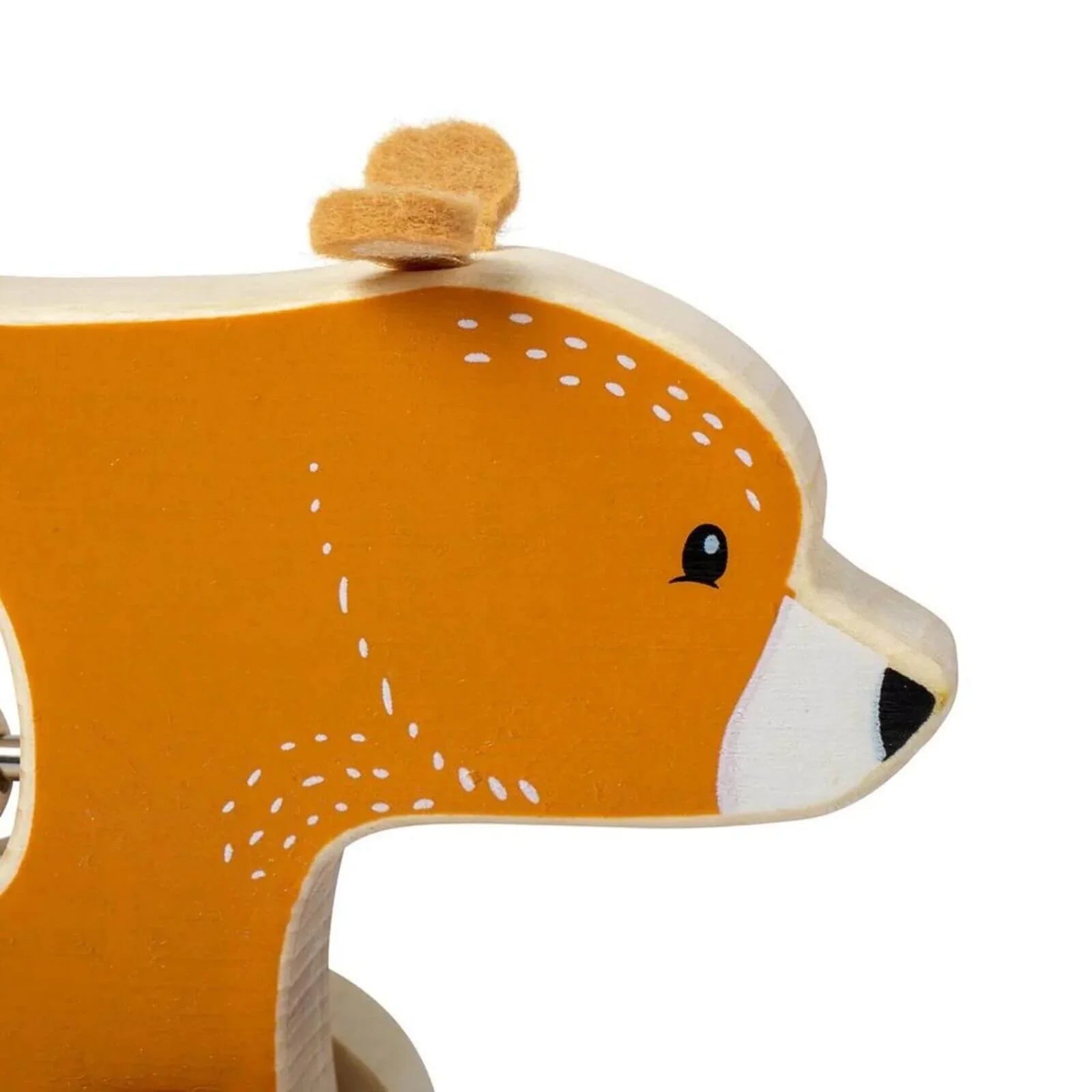 Push Along Wooden Bear Toy