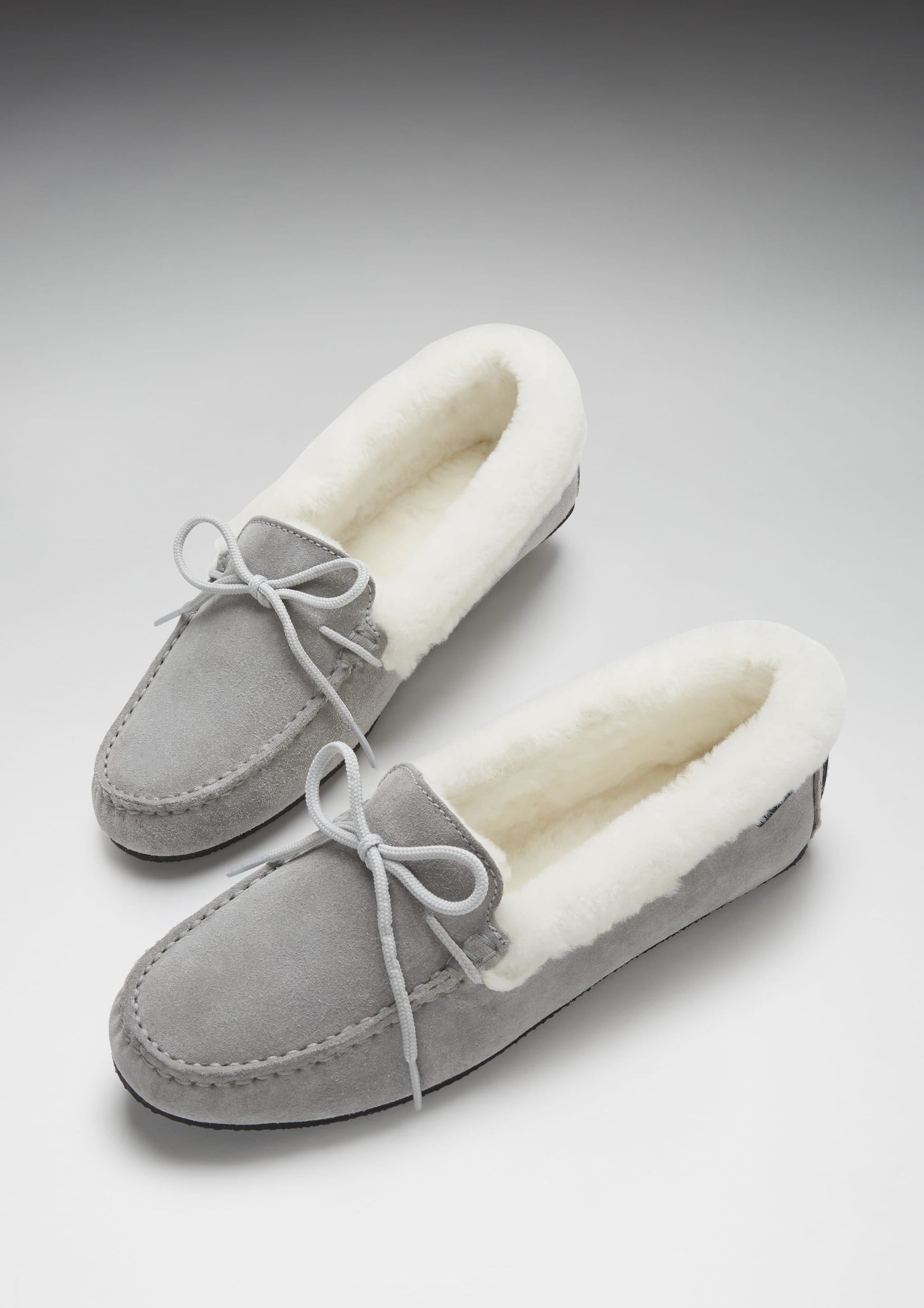 Women's Dove Grey Sheepskin Slippers