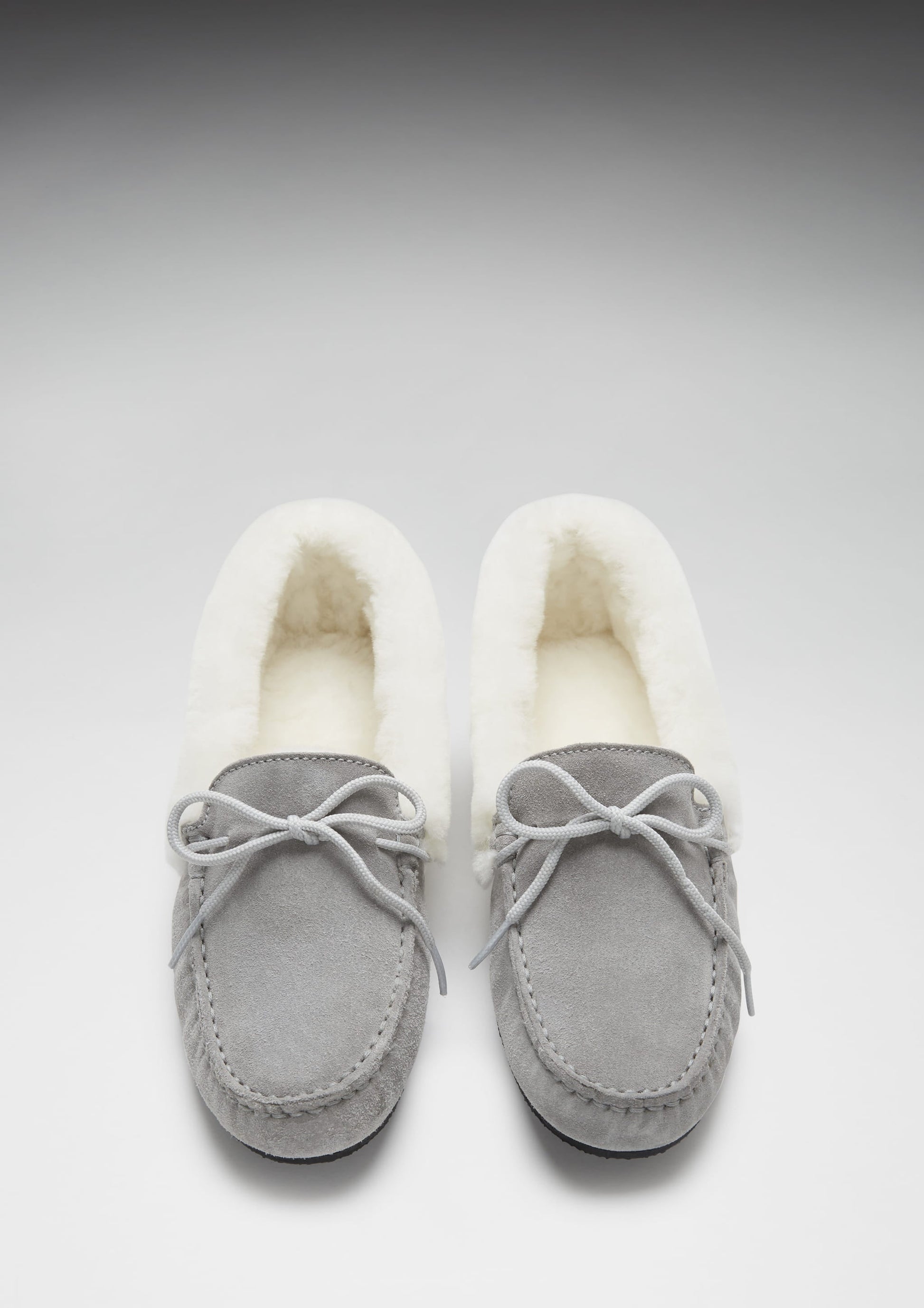 Women's Dove Grey Sheepskin Slippers