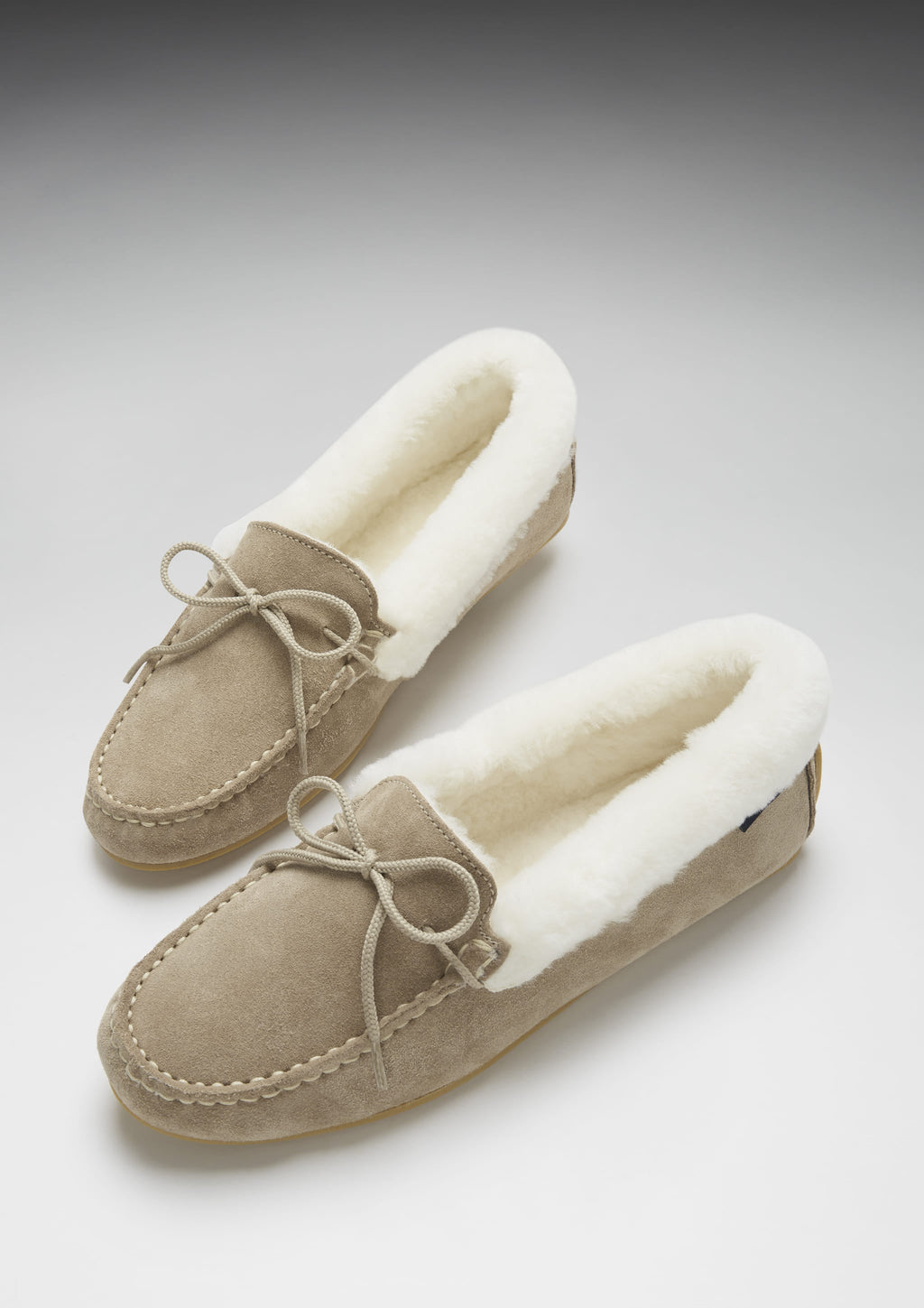Women's Taupe Sheepskin Slippers