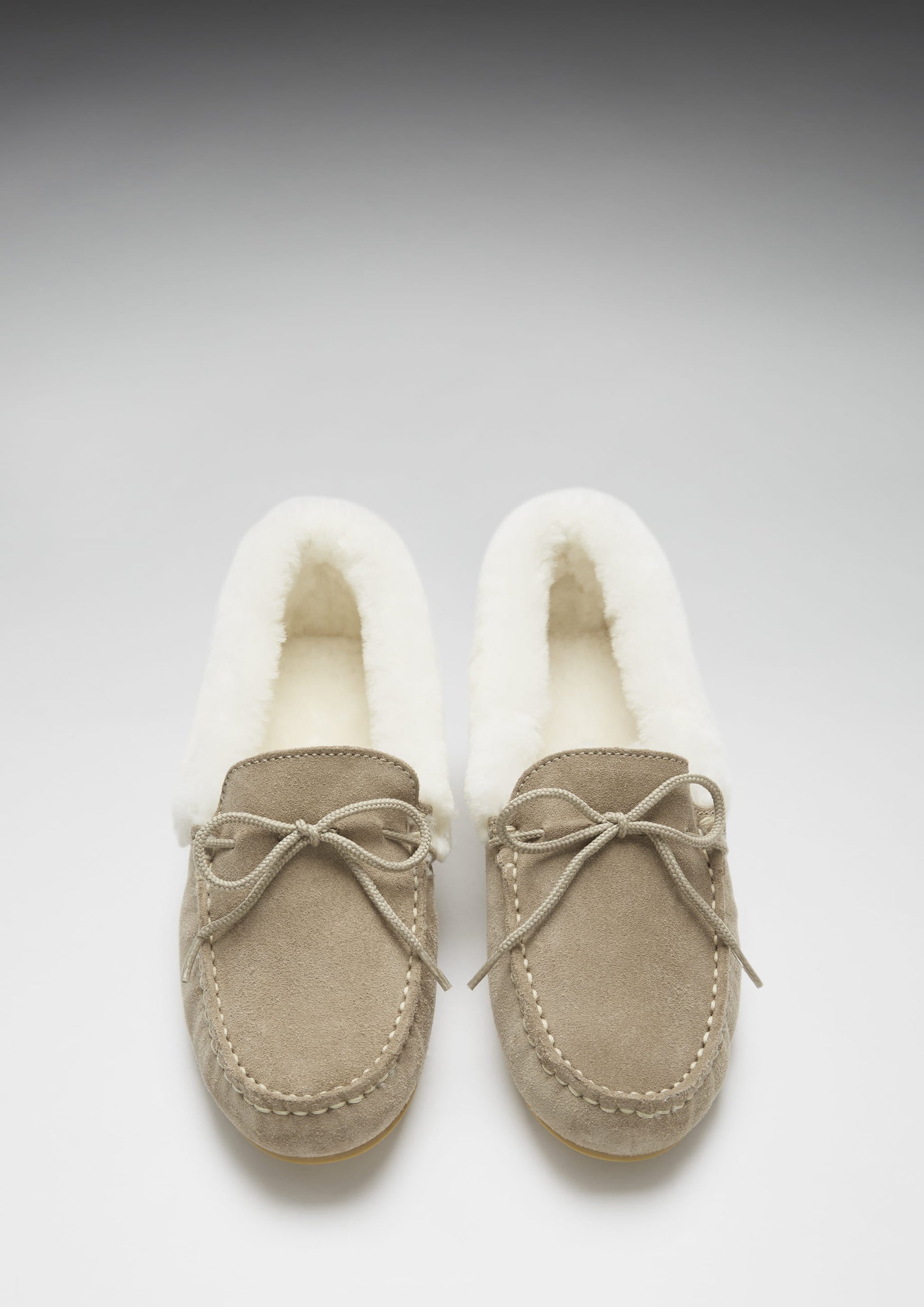 Women's Taupe Sheepskin Slippers