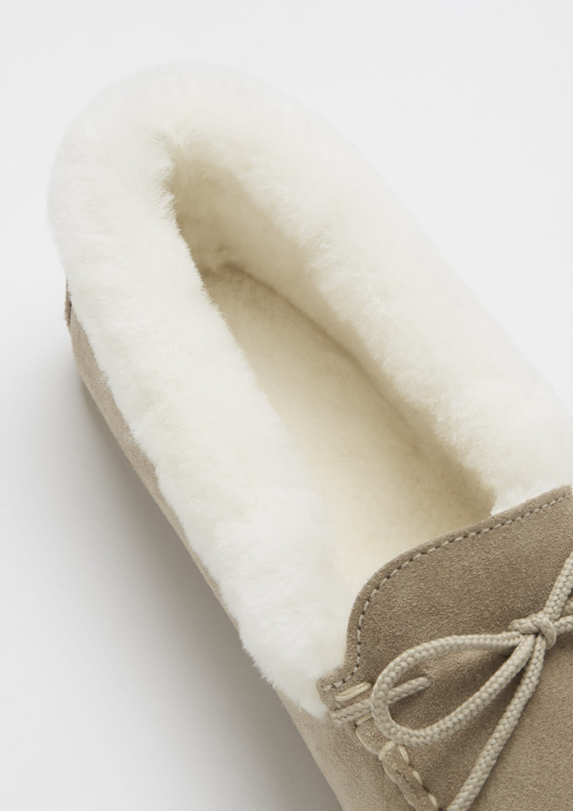 Women's Taupe Sheepskin Slippers