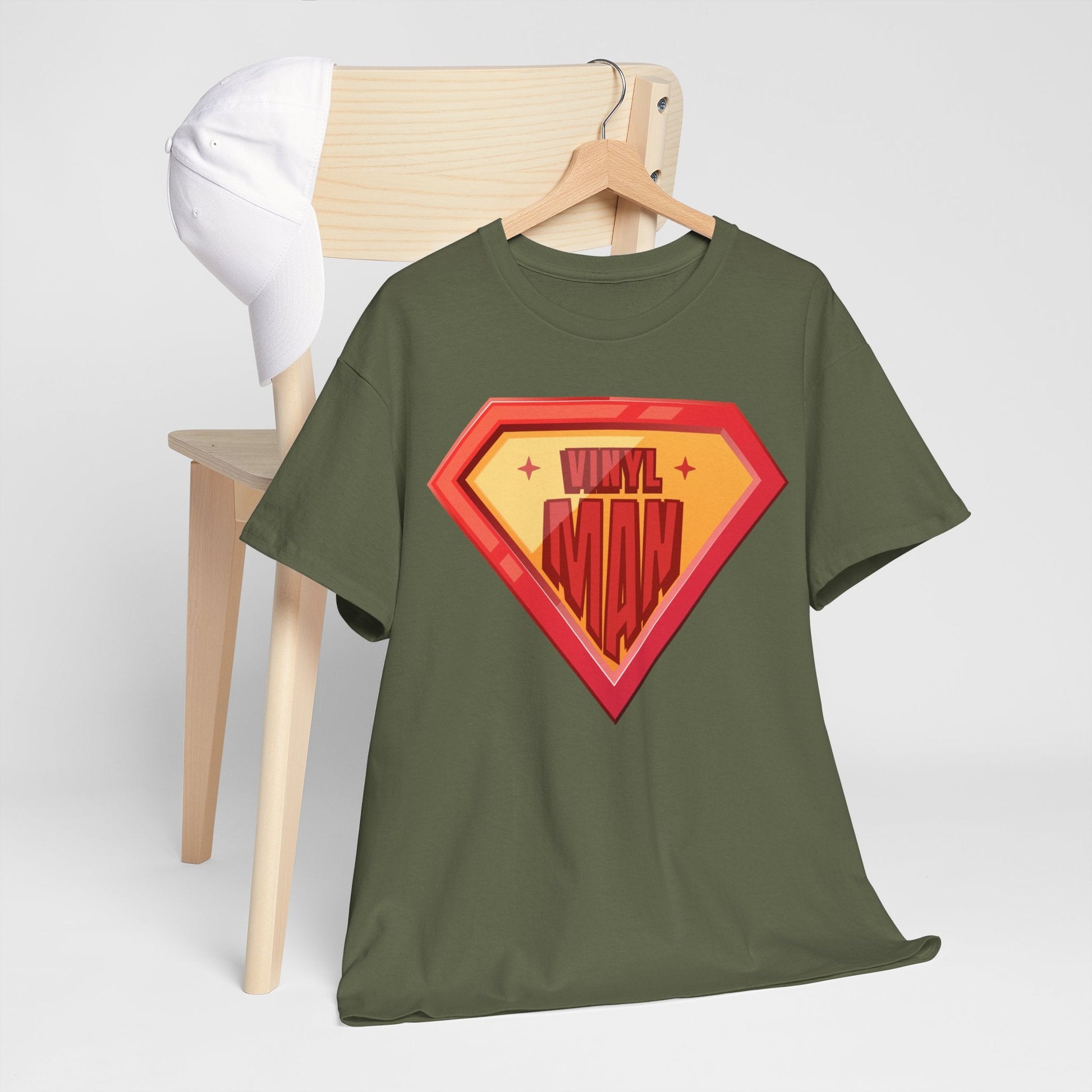 Vinyl Man Men's Superhero T-Shirt