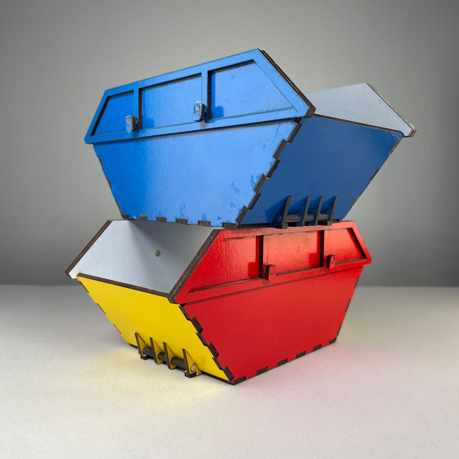 Skip Waste Container - Pre-Built Model by Curious Rabbit ®