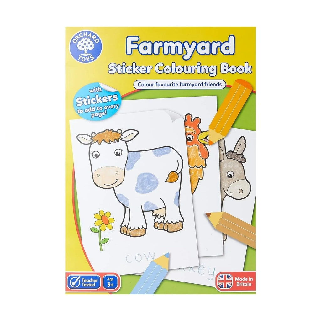 Farmyard Colouring Book with 35 Stickers