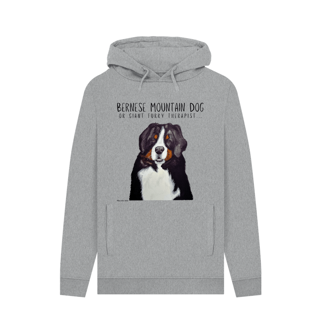 Bernese Mountain Dog Hoodie for Men Cosy Warm and Rather Good