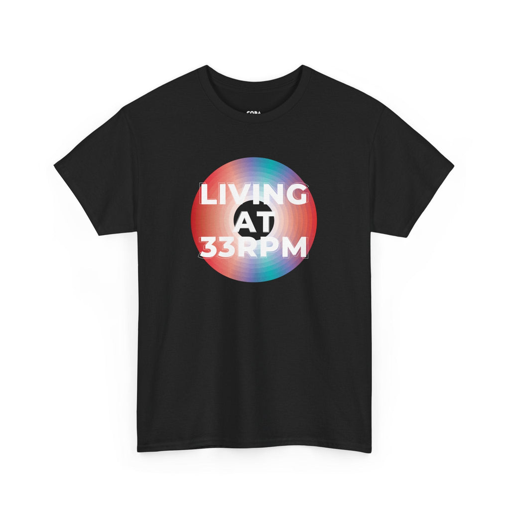 Living at 33rpm Men's Vinyl T-Shirt