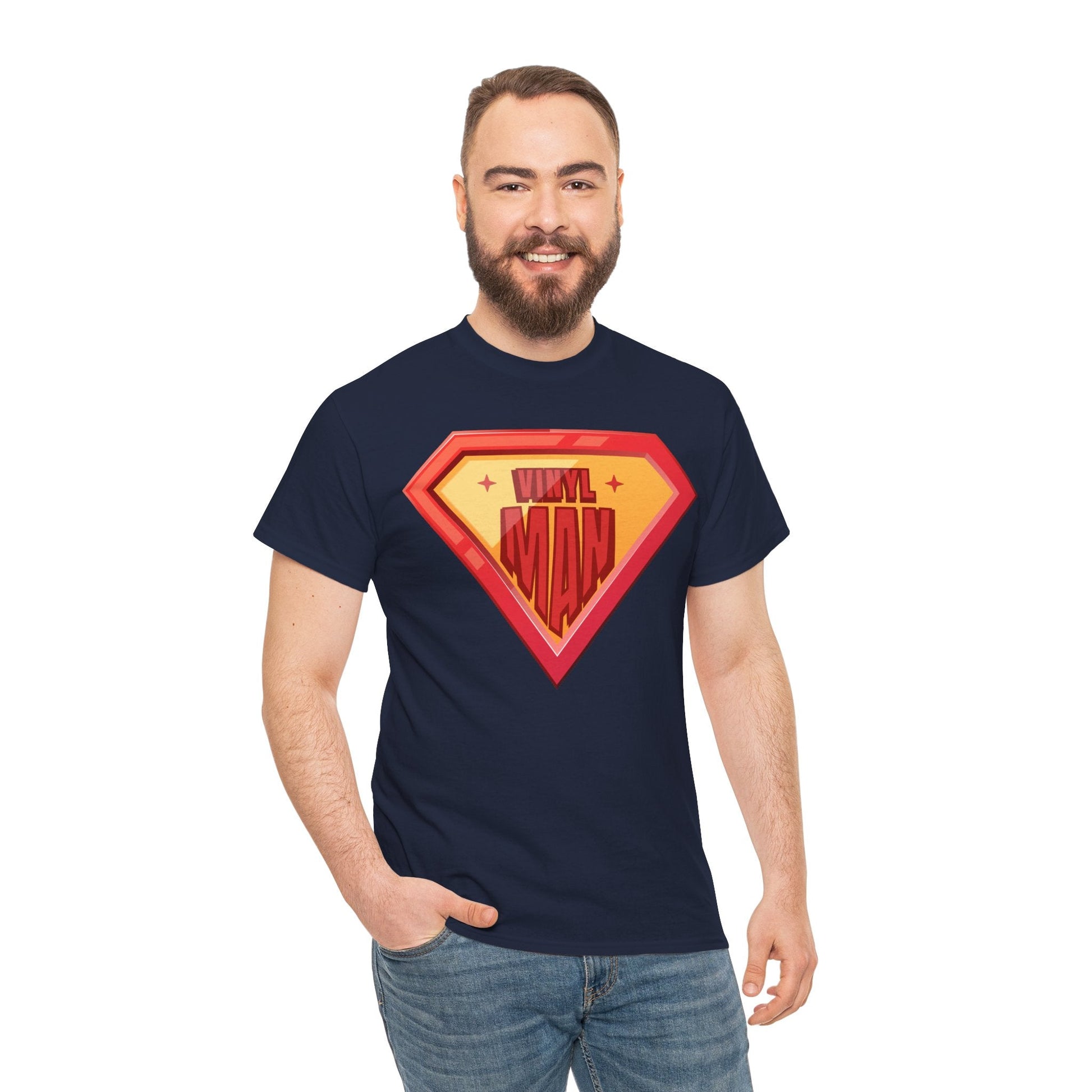 Vinyl Man Men's Superhero T-Shirt