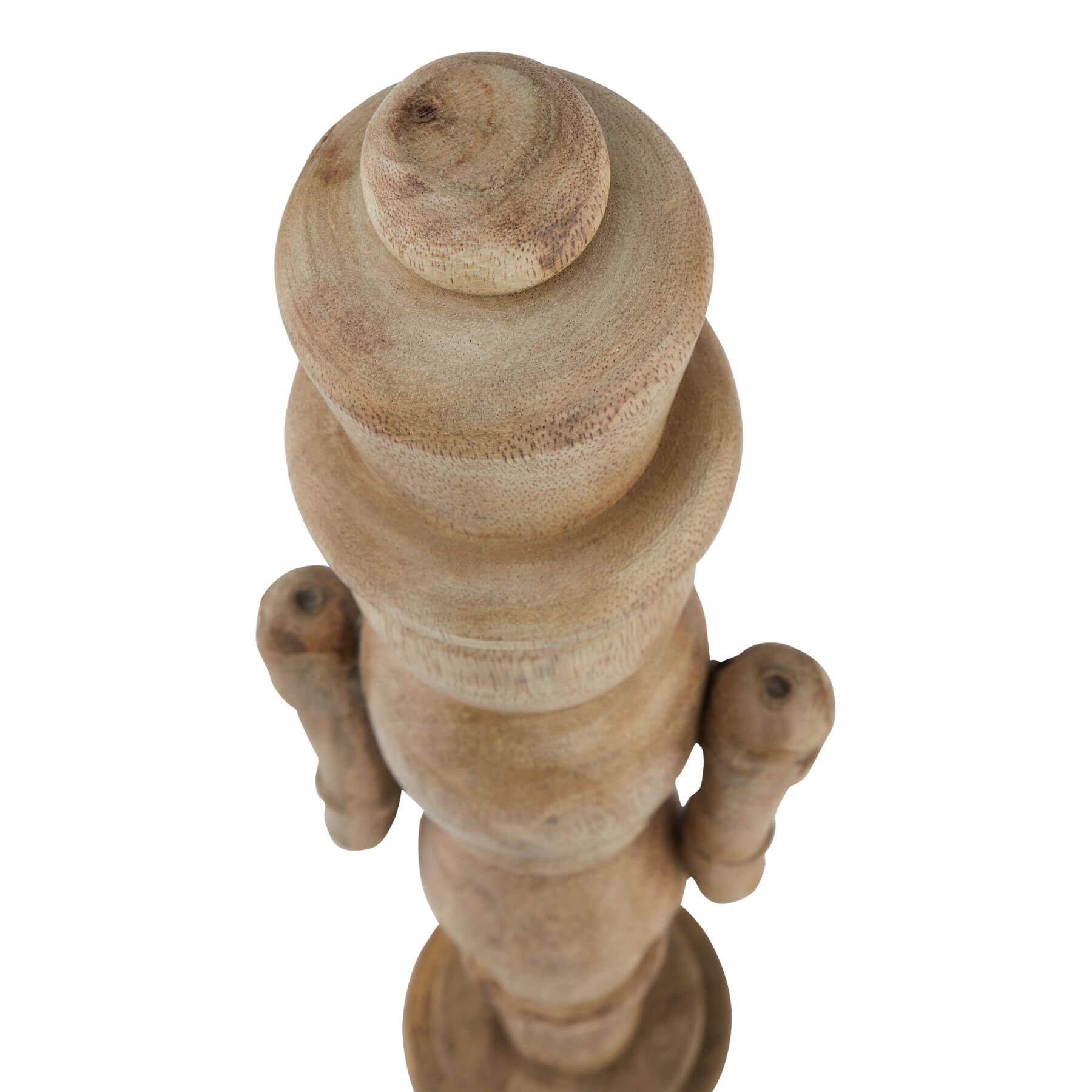 Handcrafted wooden nutcracker, 50cm tall, warm brown finish, classic silhouette with rustic details for holiday decor. by RoomLondon at brixbailey.com