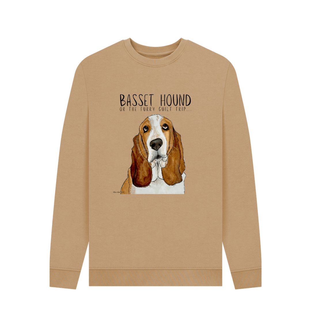 Basset Hound Crew Neck Sweatshirt