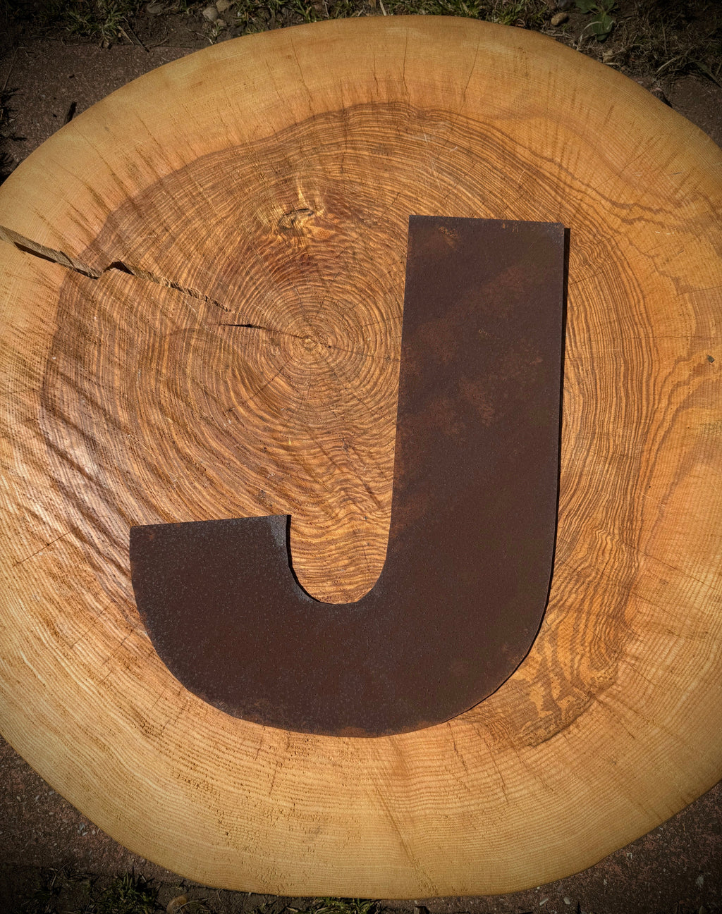 12 Inch Rusty Metal Letters A-Z 0-9