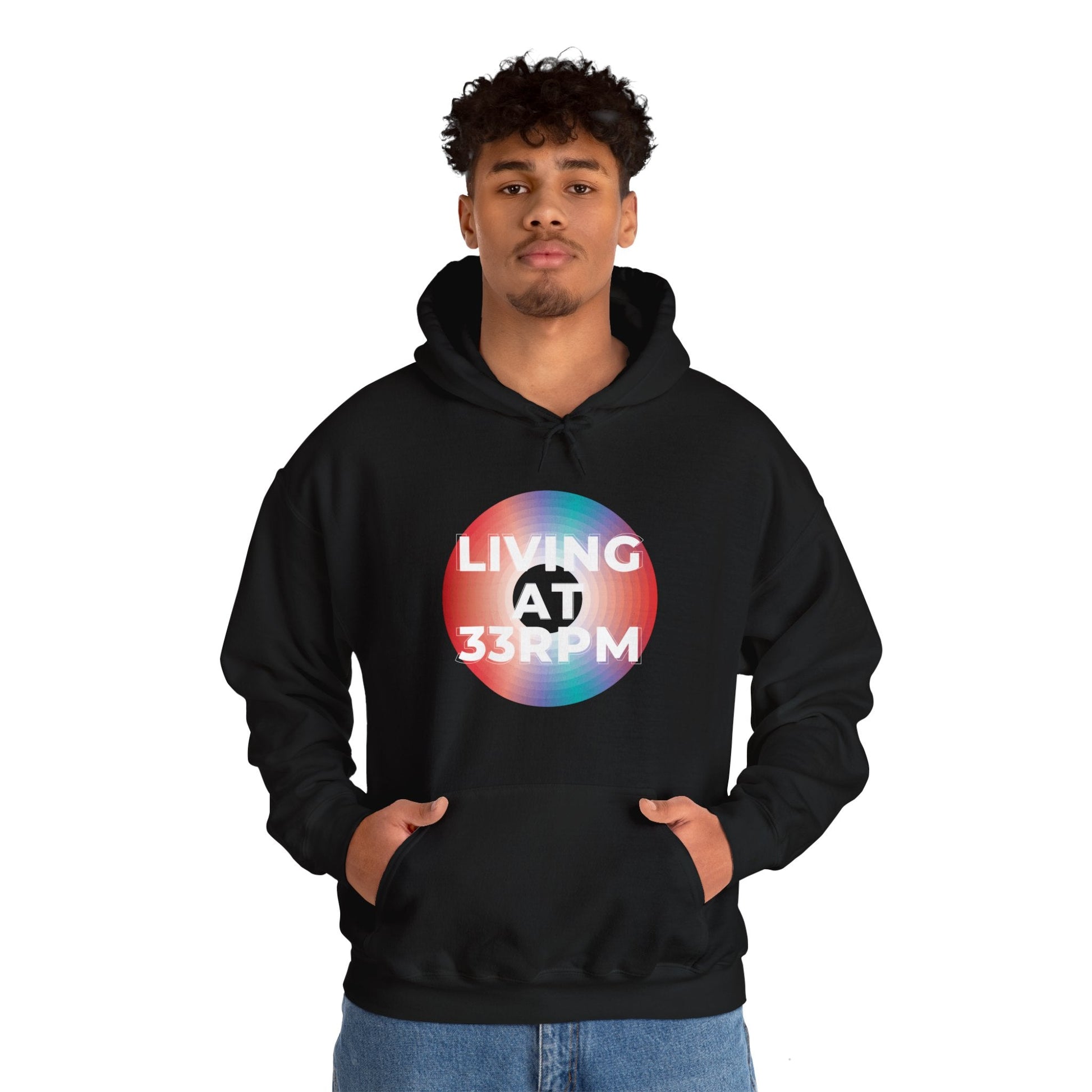 Living at 33rpm Men's Hoodie