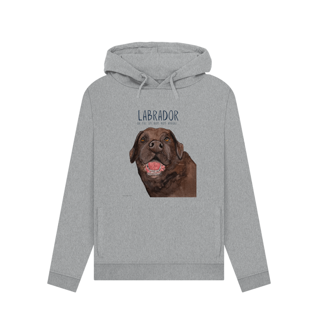 Chocolate Labrador Powered by Snacks Hoodie for Women