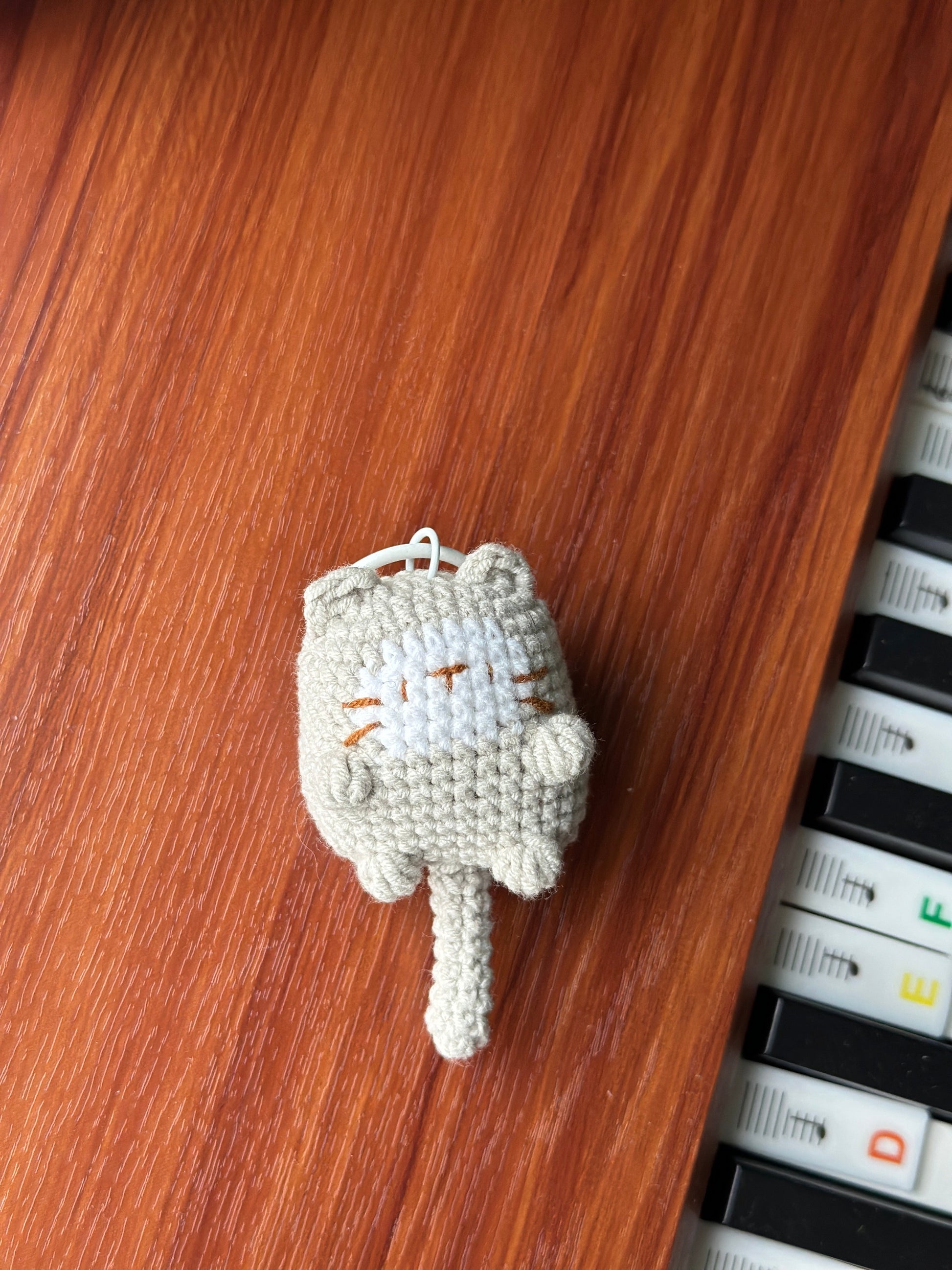 Little Square Cute Kitten Bag Charm
