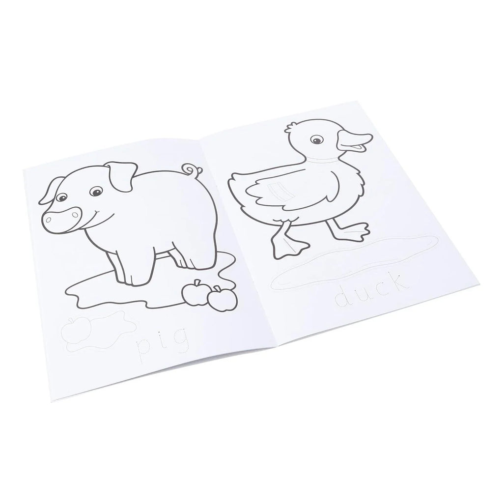 Farmyard Colouring Book with 35 Stickers