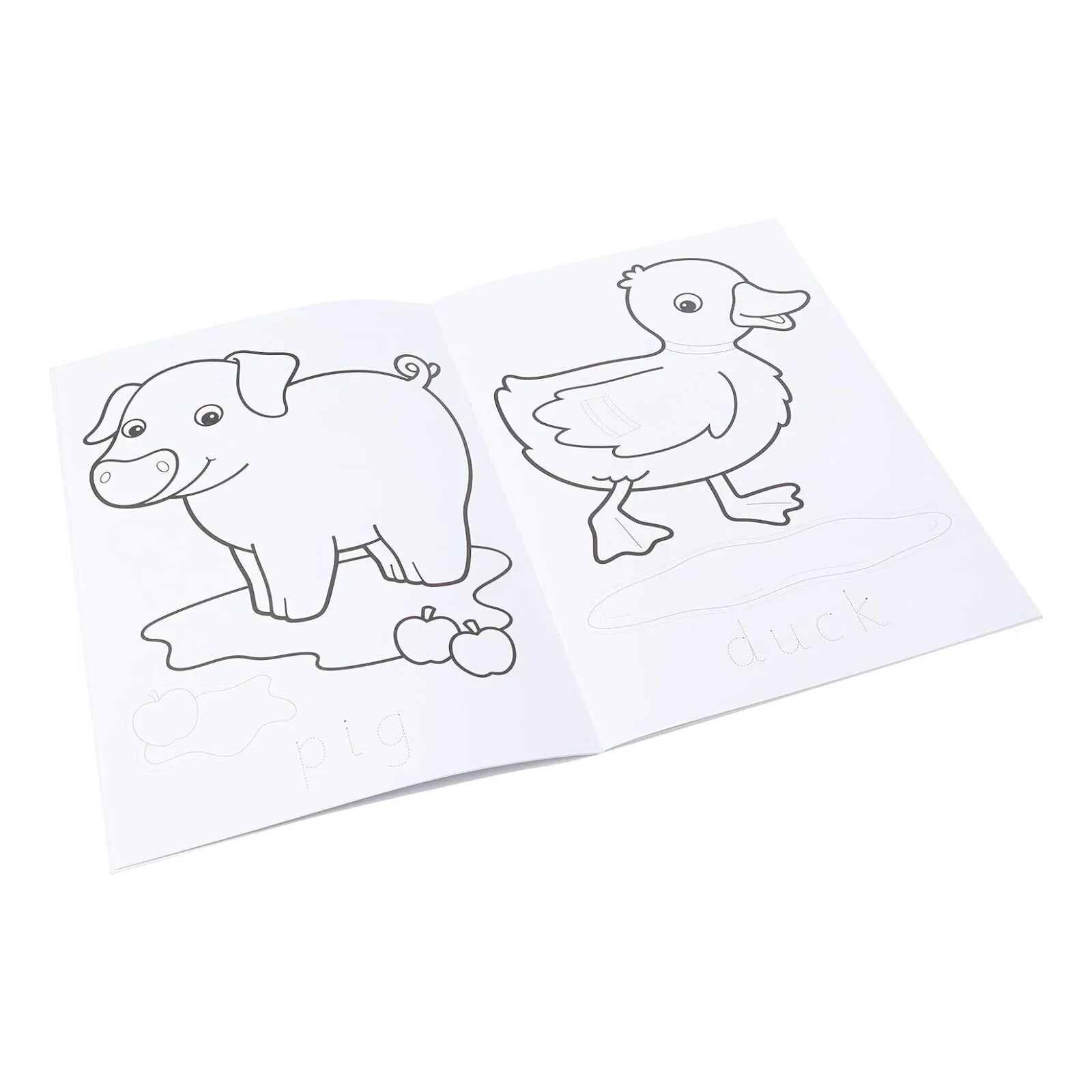 Farmyard Colouring Book with 35 Stickers