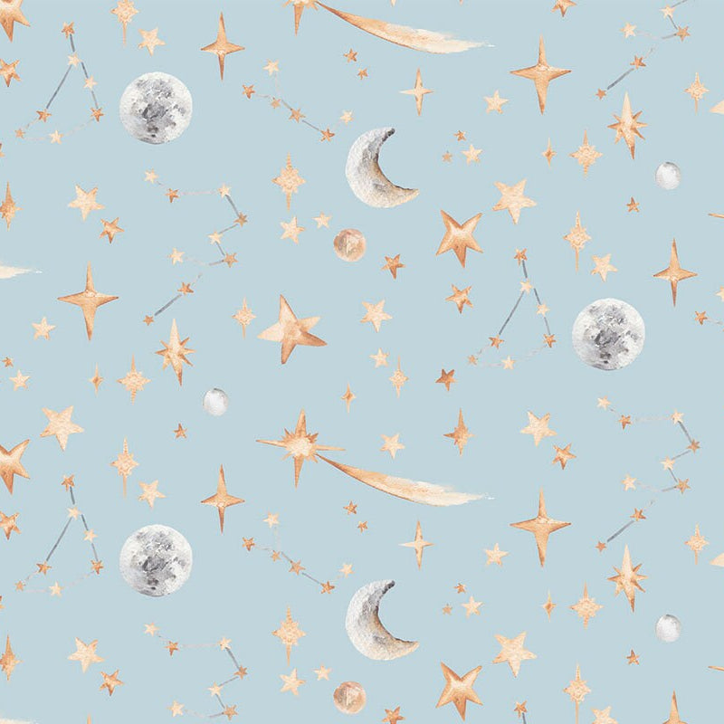 Hand Painted Stars Wallpaper in 4 Dreamy Colours